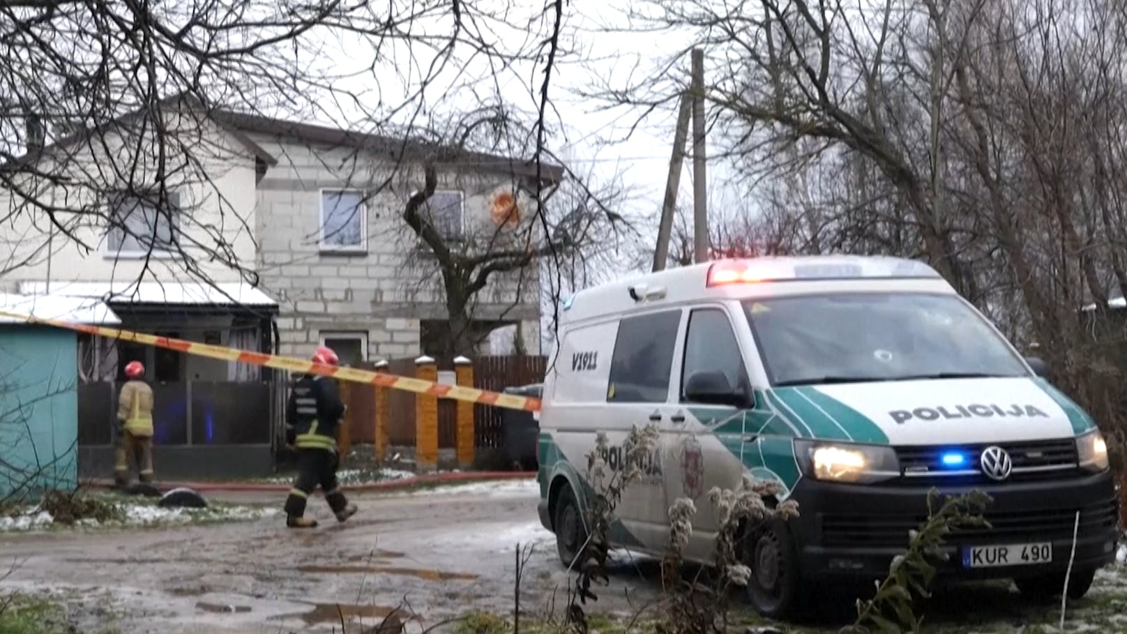 Deutsche Ermittler an DHL-Absturzstelle in Litauen