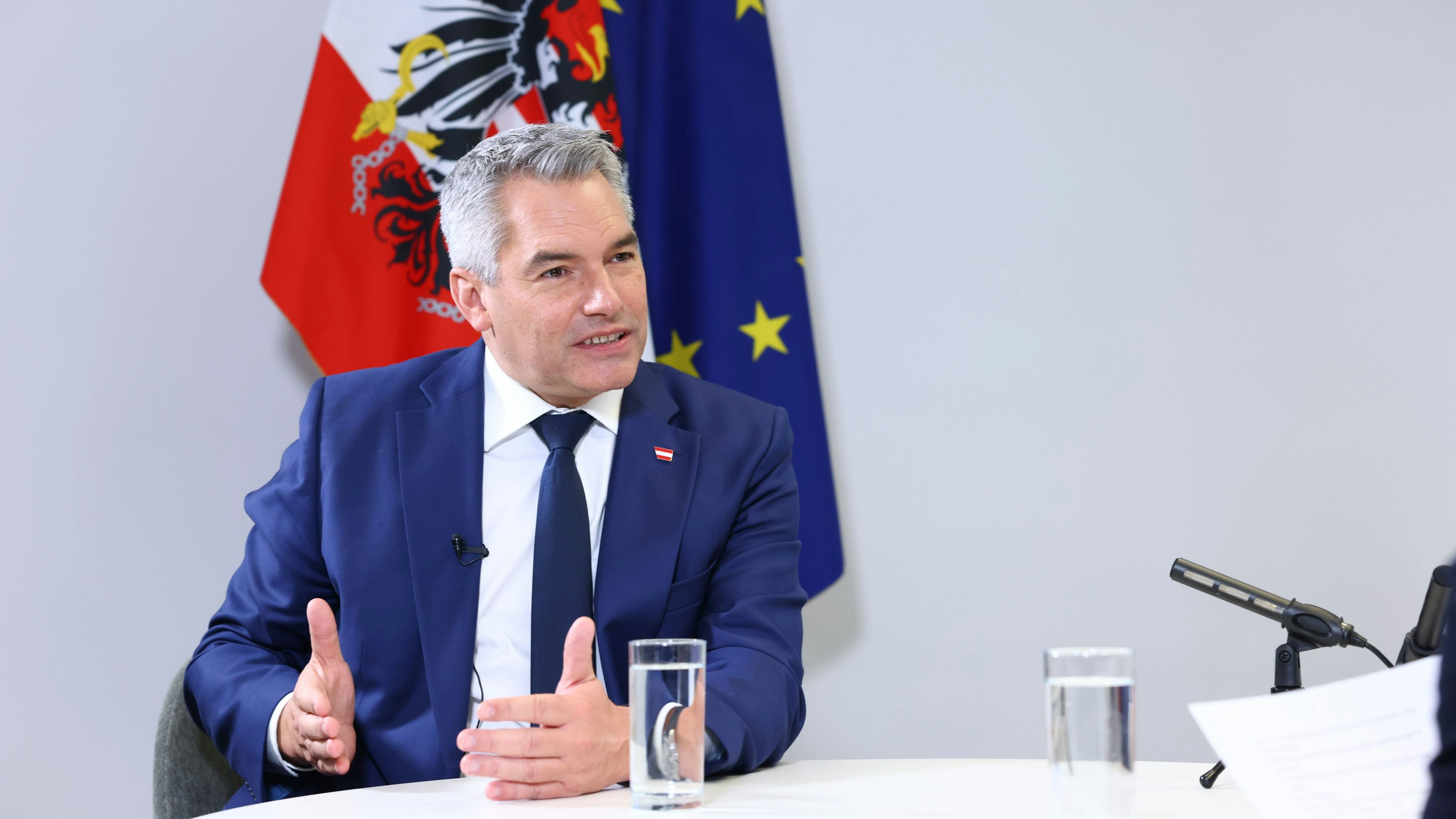 Bundeskanzler Karl Nehammer (VP)