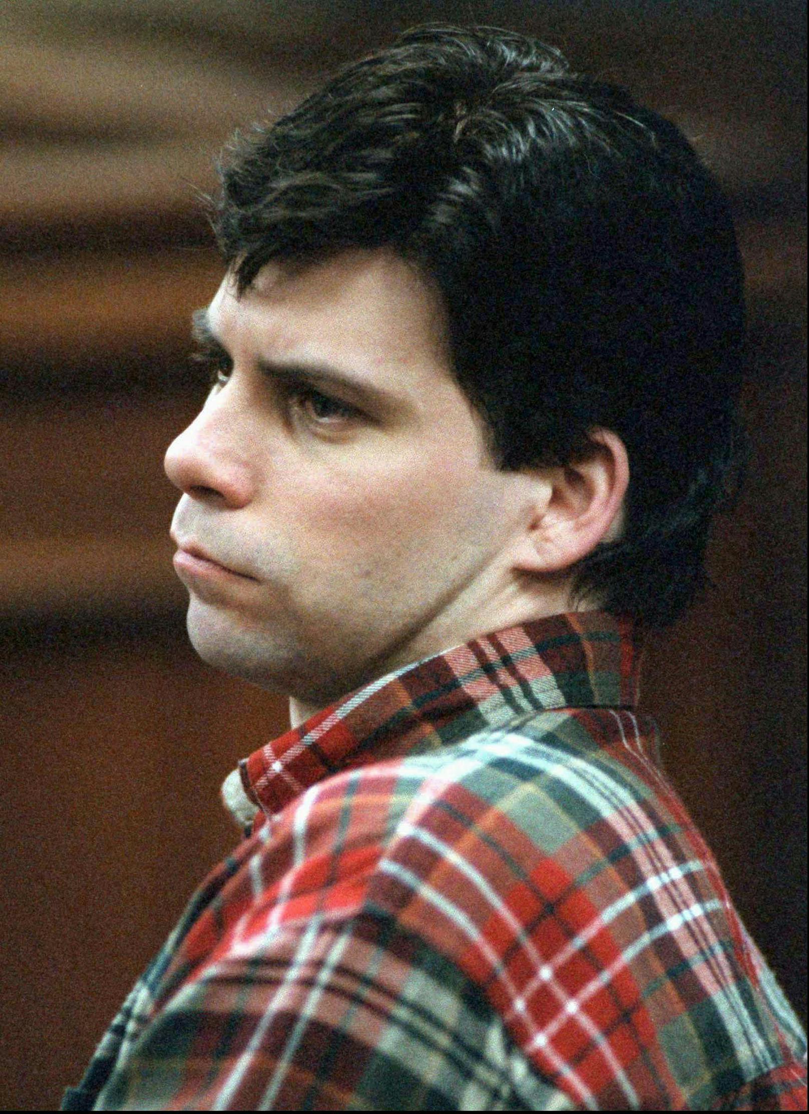 Lyle Menendez am ersten Tag von seinem Mordprozess am 27. März 1996. 