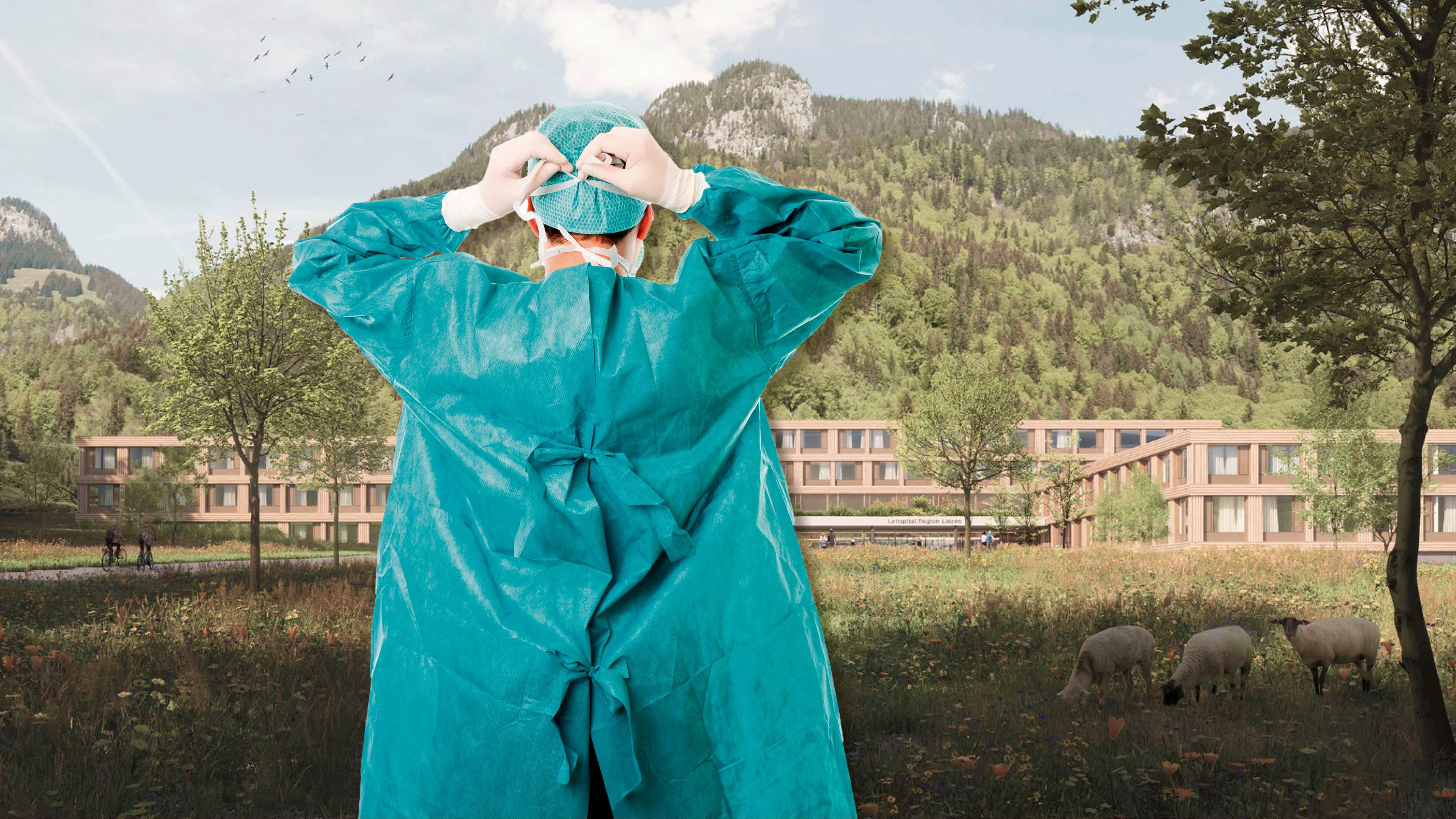 So sollte das Spital aussehen, doch jetzt werden wohl keine Ärzte mehr einziehen.