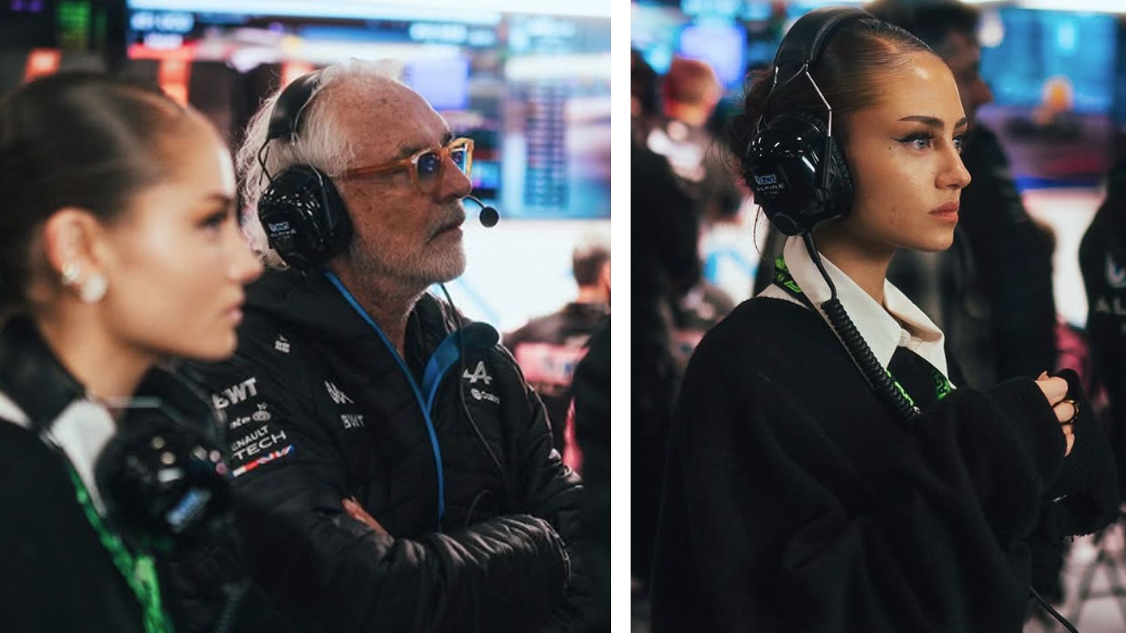 Leni Klum an der Seite ihres Papas Flavio Briatore.