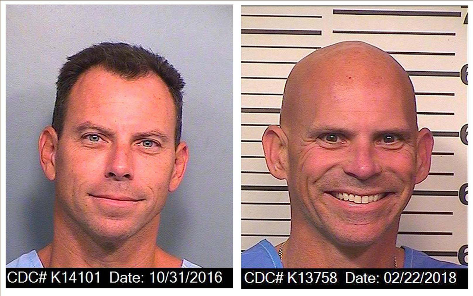 Ein vom California Department of Corrections and Rehabilitation zur Verfügung gestelltes Foto vom 31. Oktober 2016 zeigt Erik Menendez (l.) und ein vom California Department of Corrections and Rehabilitation zur Verfügung gestelltes Foto vom 22. Februar 2018 zeigt Lyle Menendez (r.)