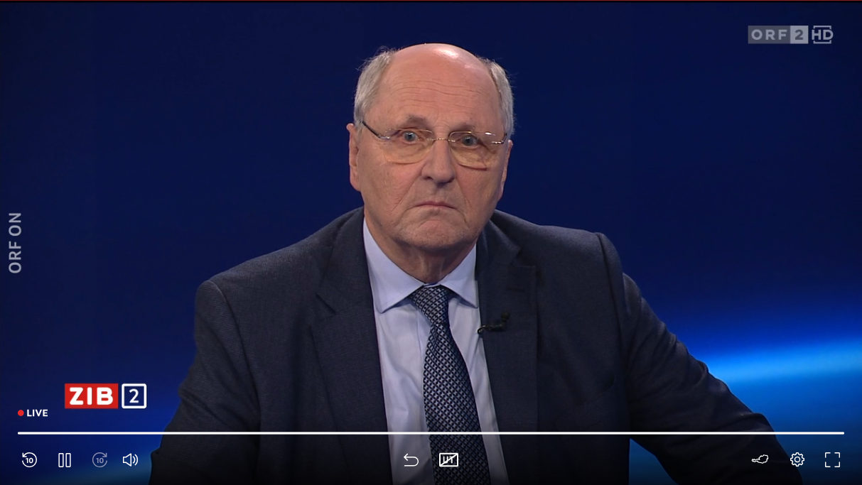 Fiskalratspräsident Christoph Badelt am späten Mittwochabend in der 