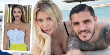 Mauro Icardi mit Wanda Nara, links die Scheidungsanwältin des Kickers.