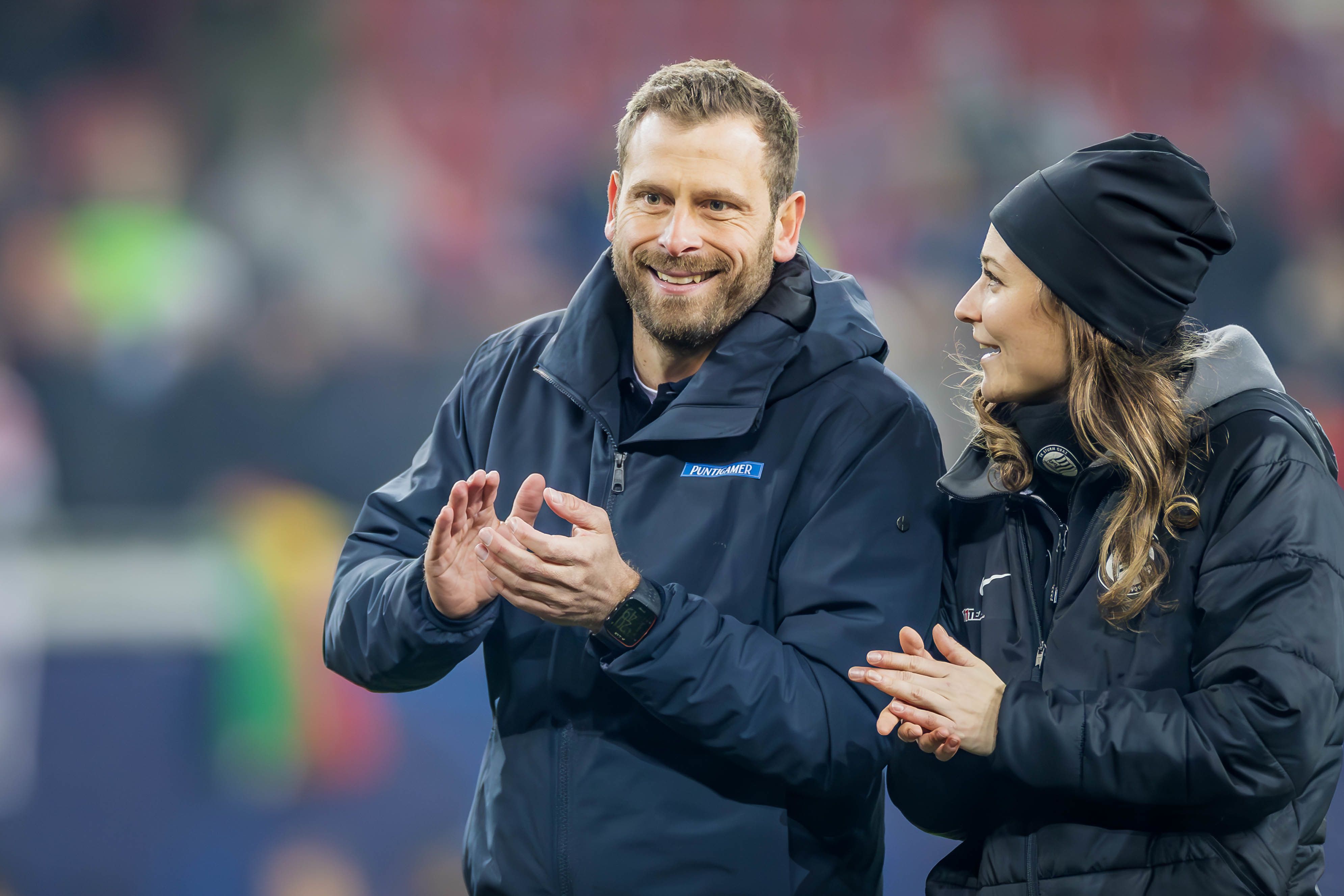 Sturm-Trainer Jürgen Säumel feierte seinen zweiten Sieg. 