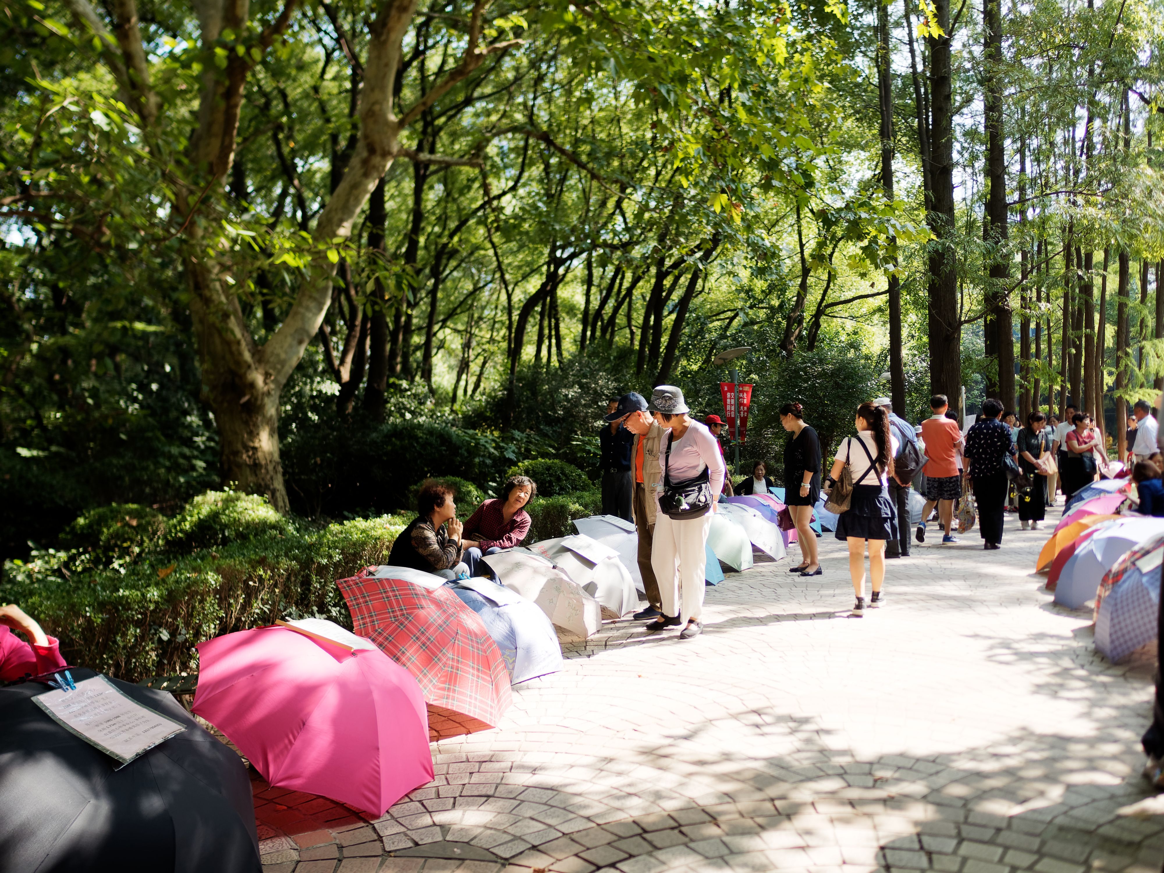 Die Hochzeitsmeile im Volkspark von Shanghai (Archivbild, 2018)