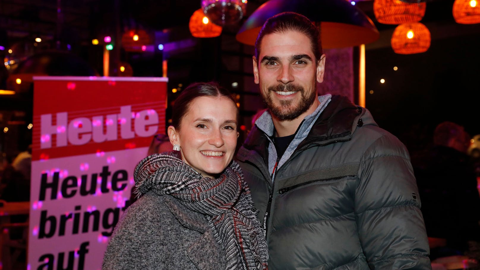 Heißer Job, heißer Punsch: Stefan Kriegner von Guntamatic und Stefanie Glechner (MarkeDich).