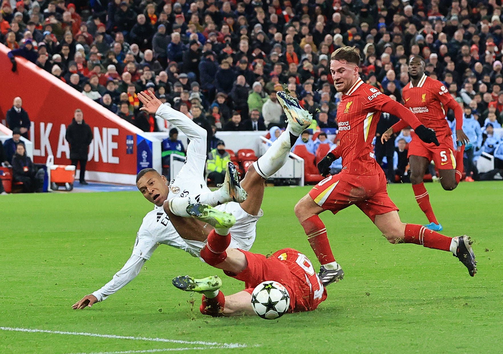 Kylian Mbappe hatte es in Liverpool schwer