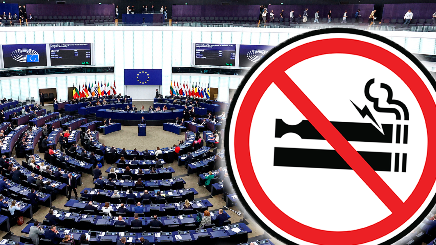 Das EU-Parlament entscheidet am Donnerstag über die Empfehlung zum Rauch-Verbot. 