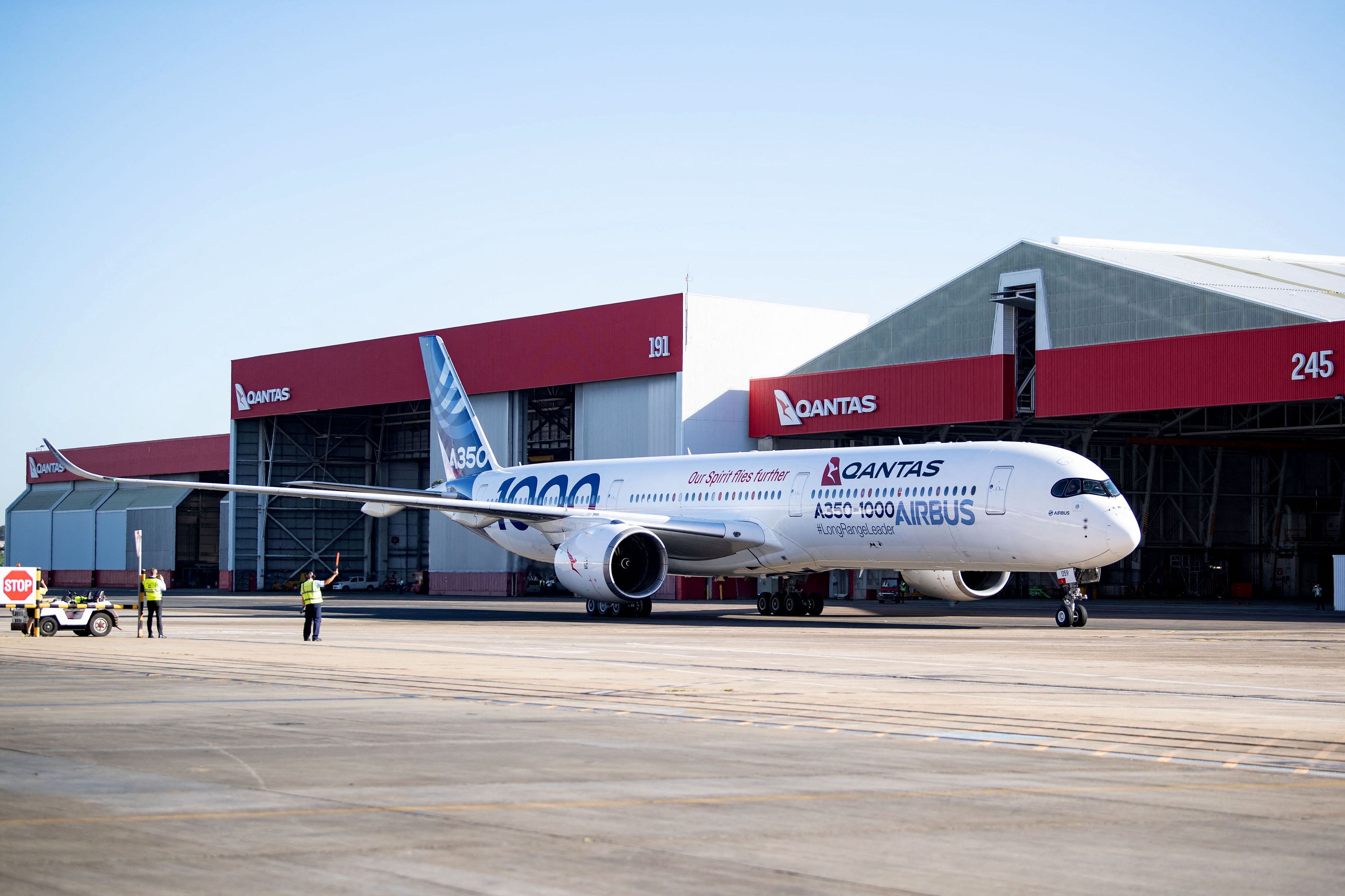 Der Qantas Airbus A350-1000 ULR wird mit einem zusätzlichen Tank ausgestattet.