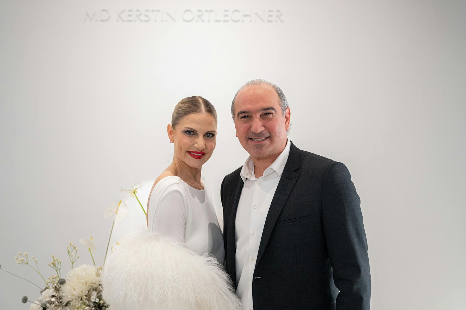 Beauty-Doc Kerstin Ortlechner mit Gonzalo Mibelli, President von Merz Pharma EMEA.