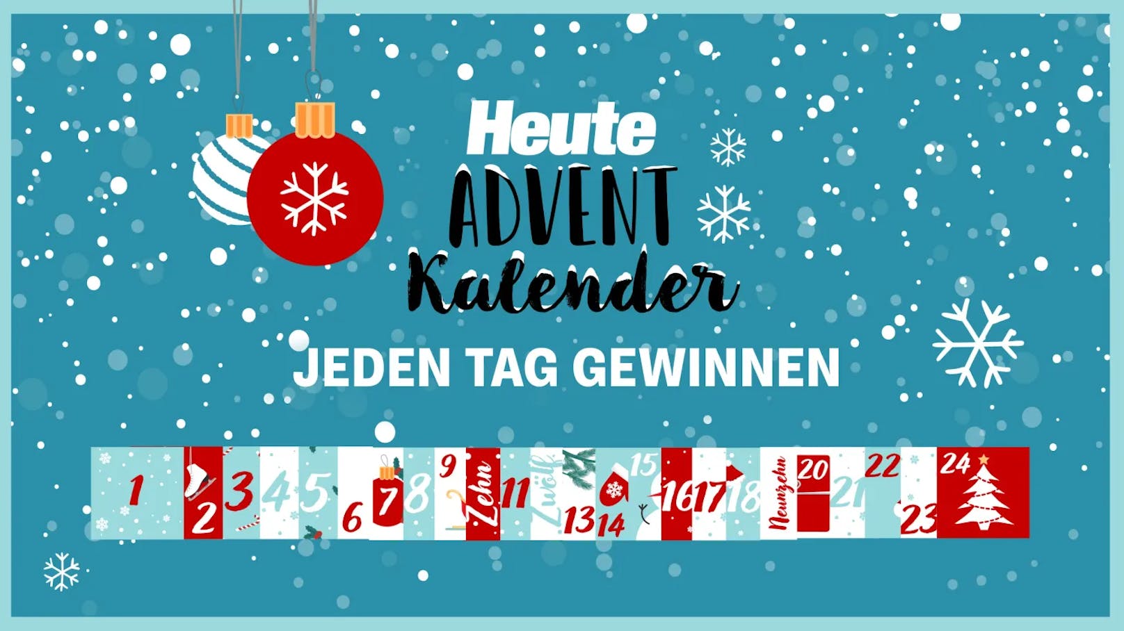 Heute.at-Adventkalender 2024: Mitspielen & gewinnen!