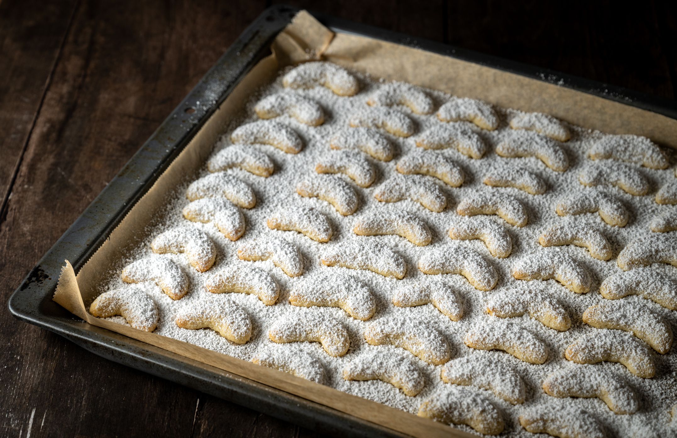 Vanillekipferl gehören weiterhin zu den beliebtesten Weihnachtskeksen.