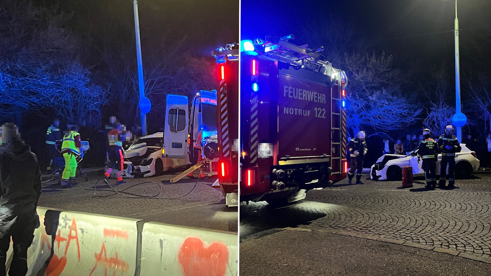 Schlimmer Crash am Kahlenberg! Frau schwer verletzt