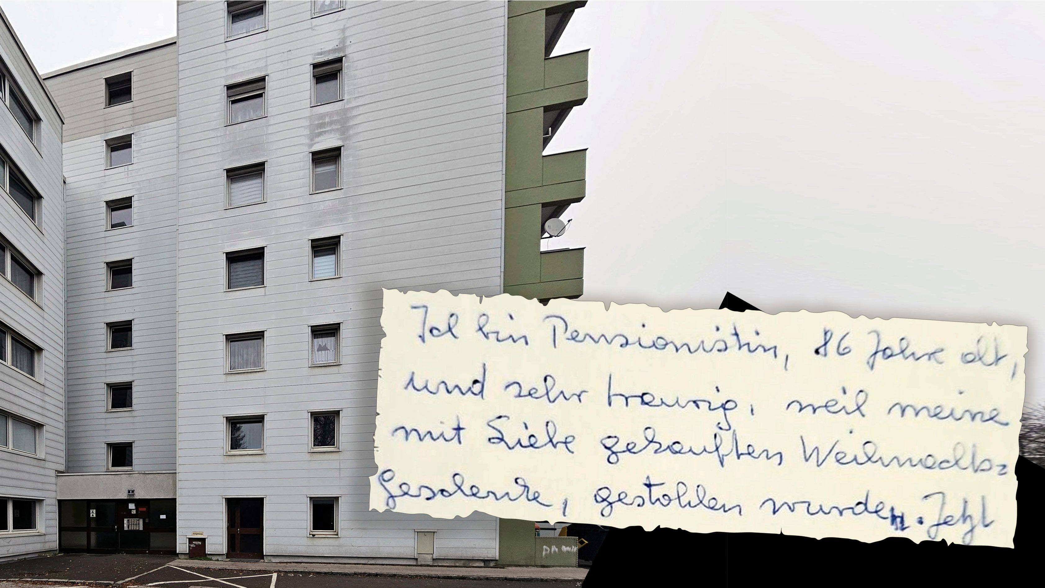 Die verzweifelte Pensionistin wandte sich per Postkarte an <em>