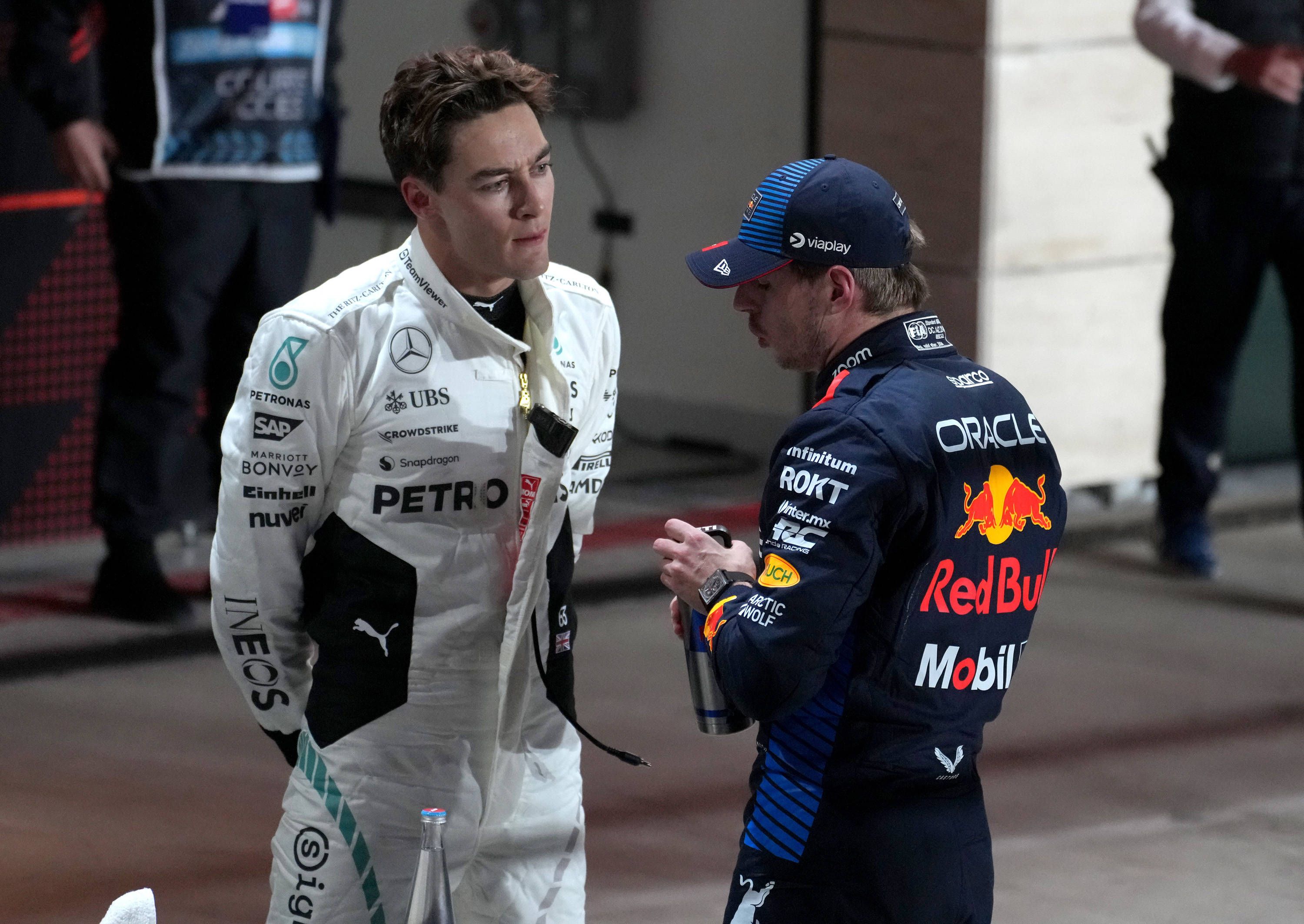 George Russell erbte die Pole Position von Max Verstappen.