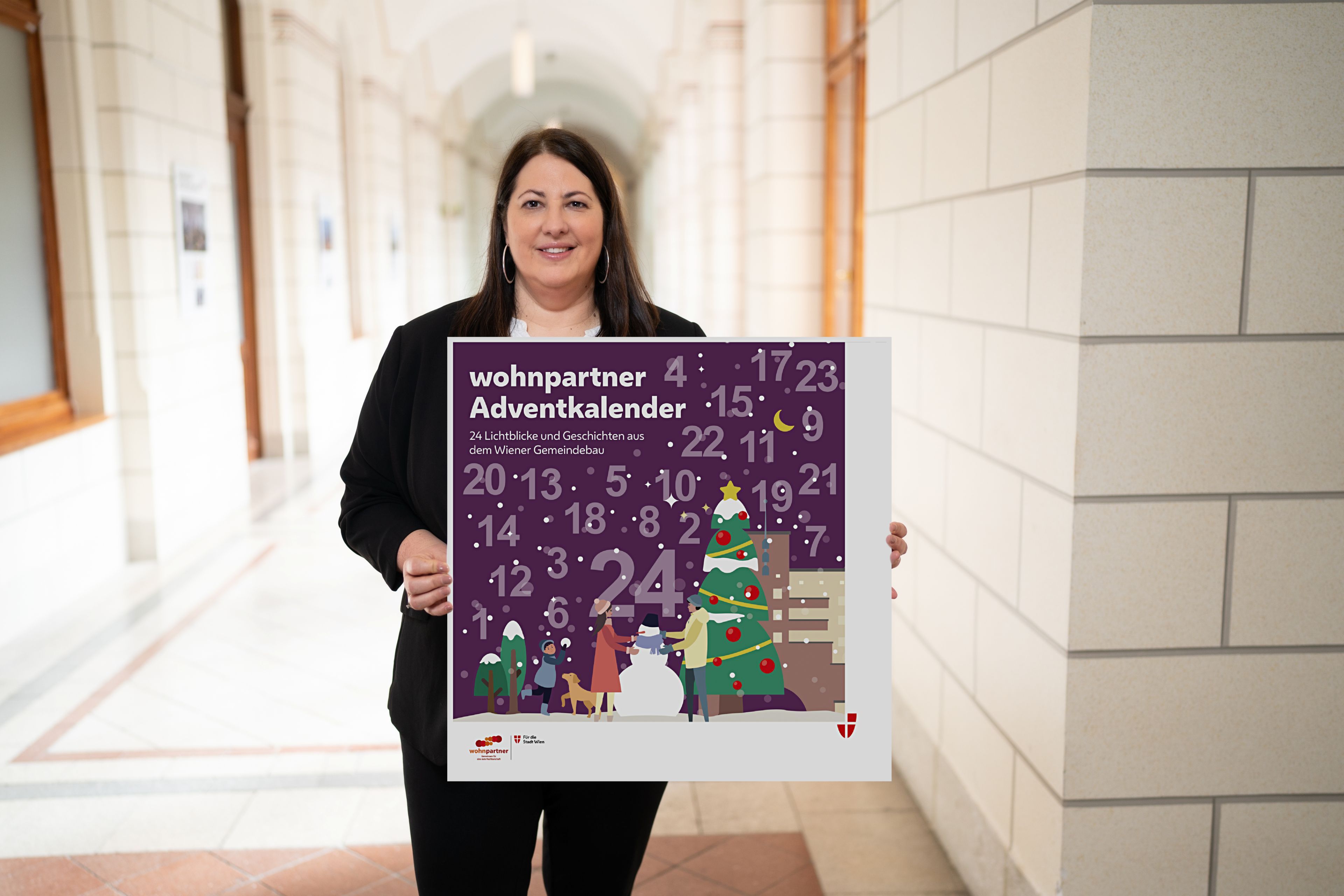 Kathrin Gaál präsentiert den neuen Online Adventkalender der wohnpartner