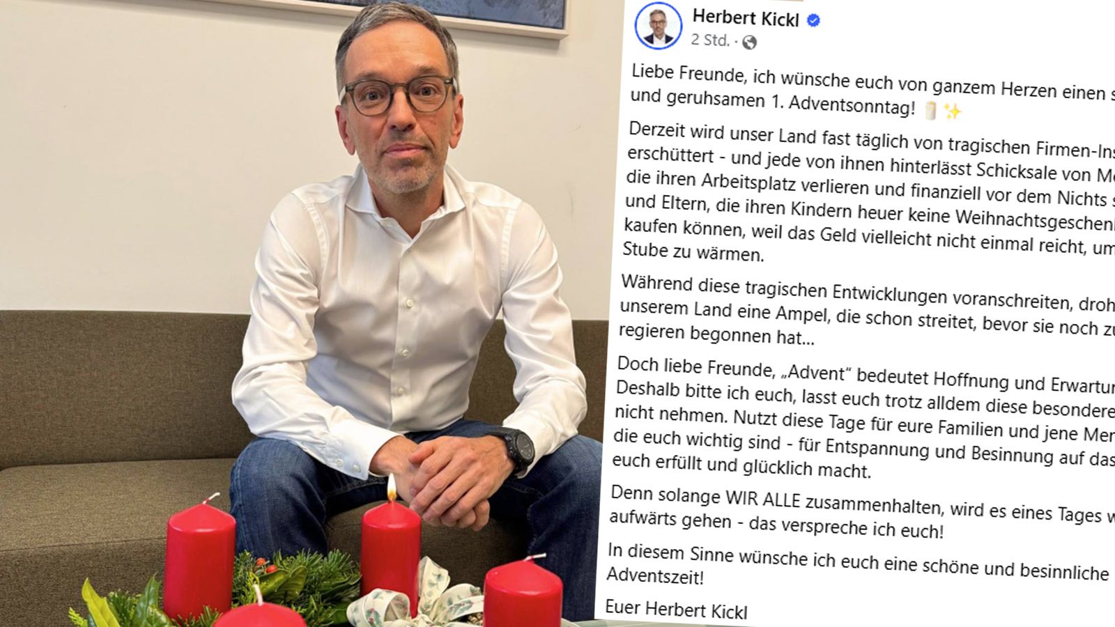 FPÖ-Chef Herbert Kickl wünscht 