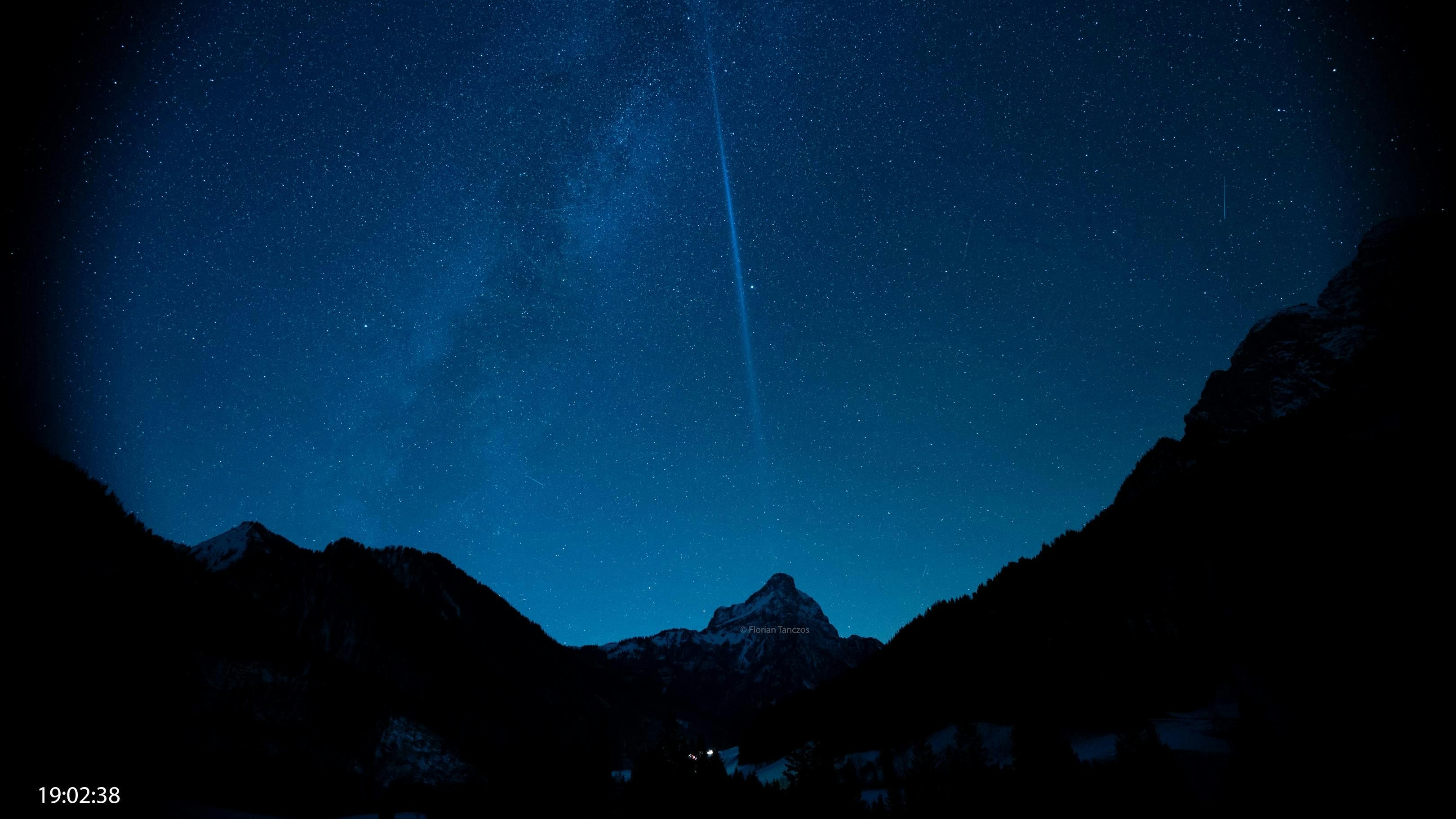 Nur kurz darauf wurde der Lichtstreif schwächer