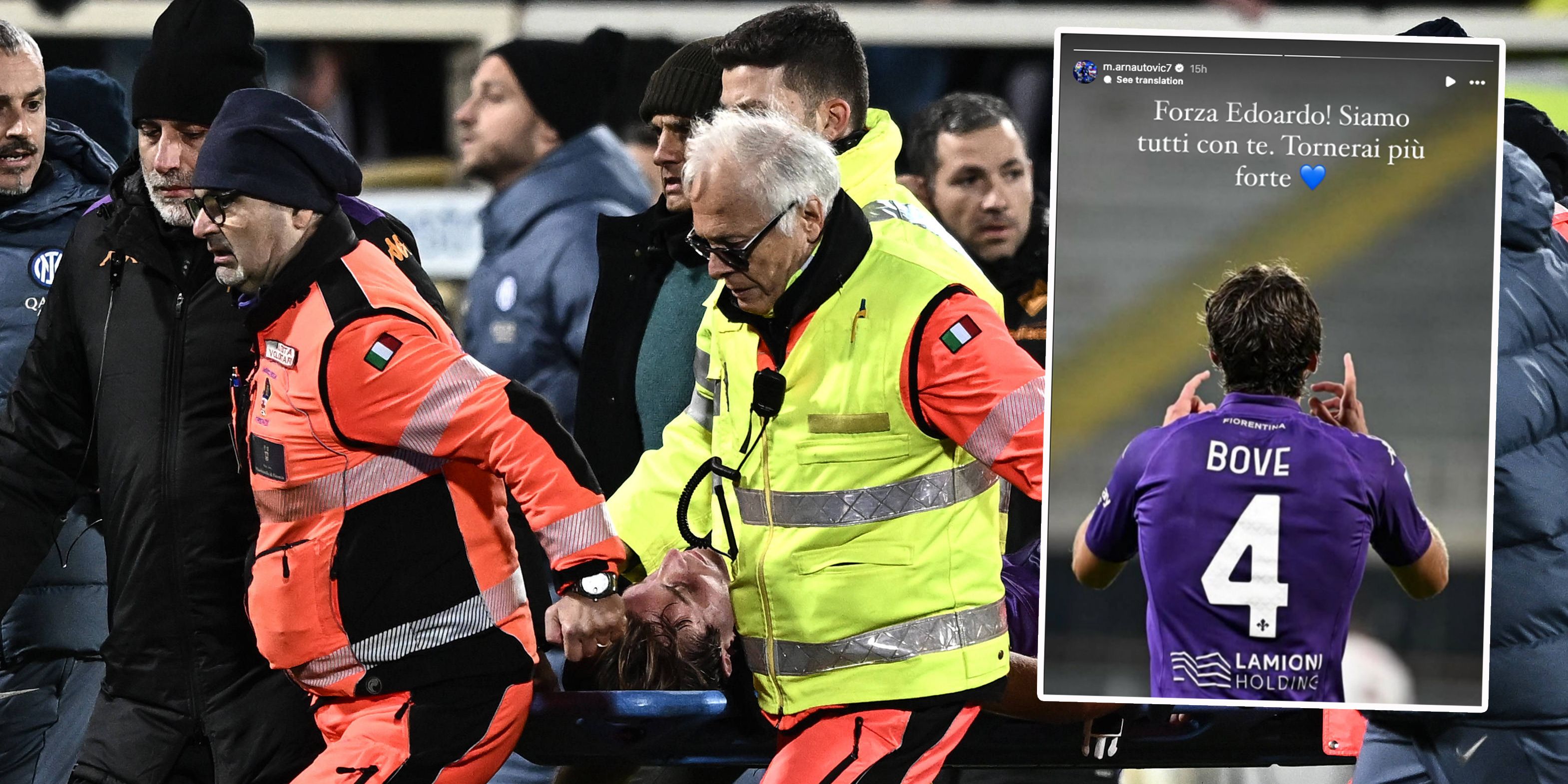 Edoardo Bove brach vor den Augen von Marko Arnautovic zusammen. Der ÖFB-Star meldete sich mit einer Botschaft auf Instagram zu Wort.