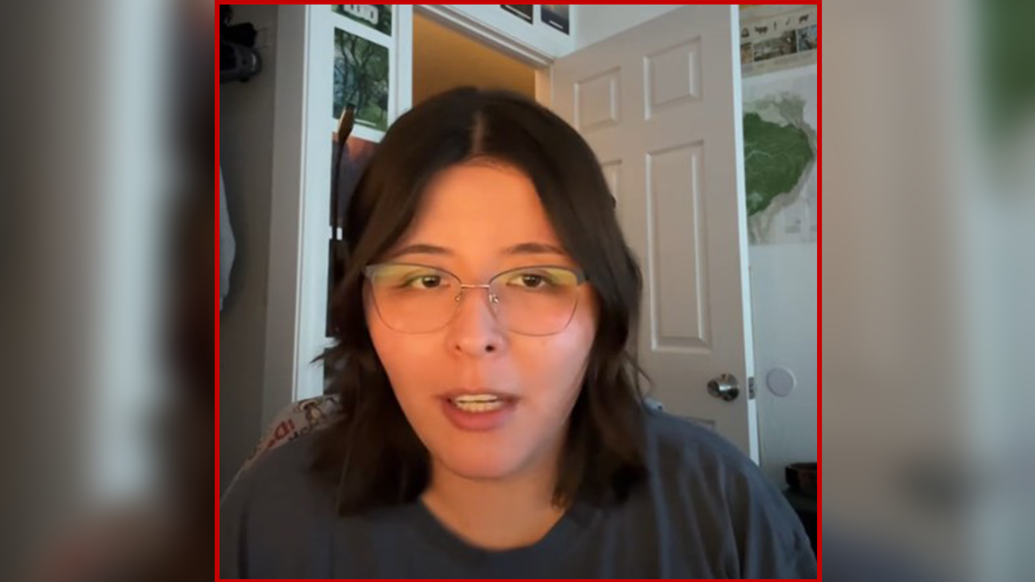 Wenn sie Halluzinationen hat, sieht die junge Frau (Bild) keine Menschen, sondern einen schwarzen Schatten hinter ihr.