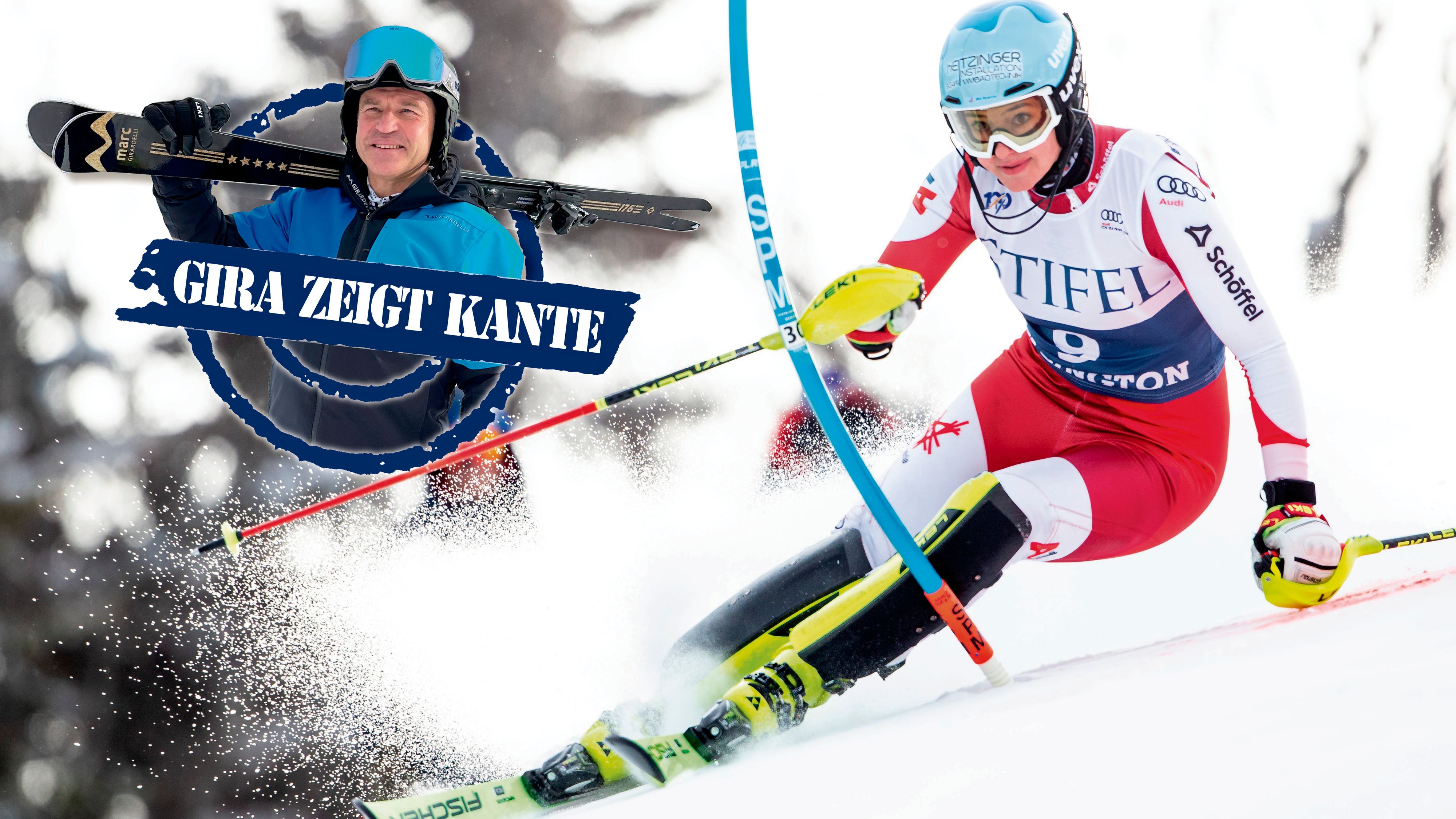 ÖSV-Ass Huber (r.), Girardelli: 