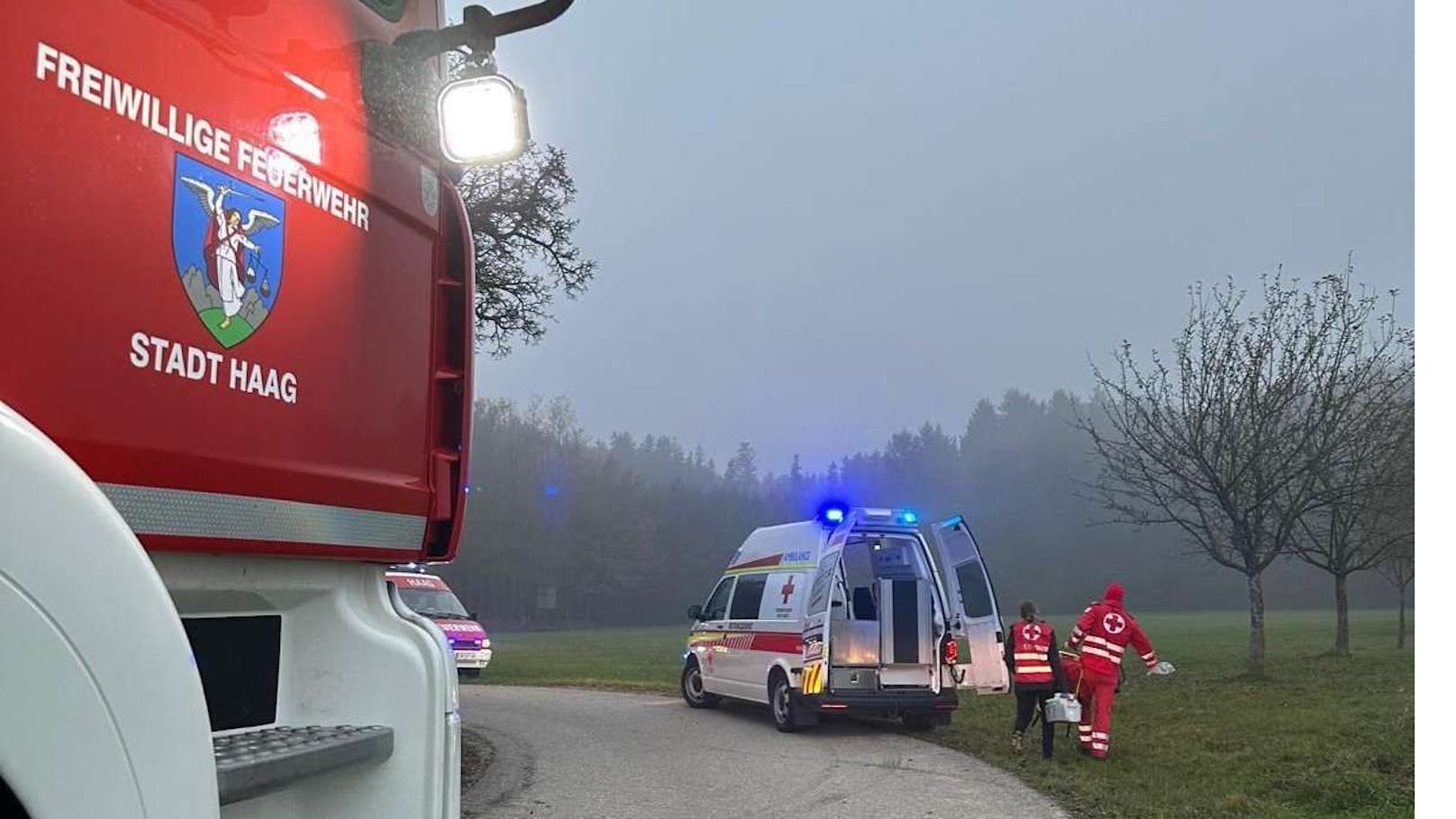 Der Mann musste von der Feuerwehr gerettet und ins Spital gebracht werden