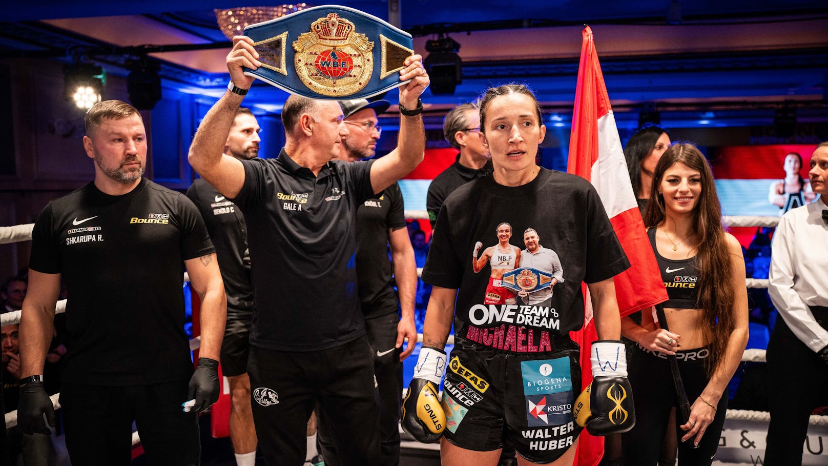 Die 33-Jährige verteidigte am Samstag bei der 15. Bounce Fight Night im Hotel Intercontinental in Wien die schwedische Herausforderin Mikaela Lauren eindrucksvoll nach Punkten.