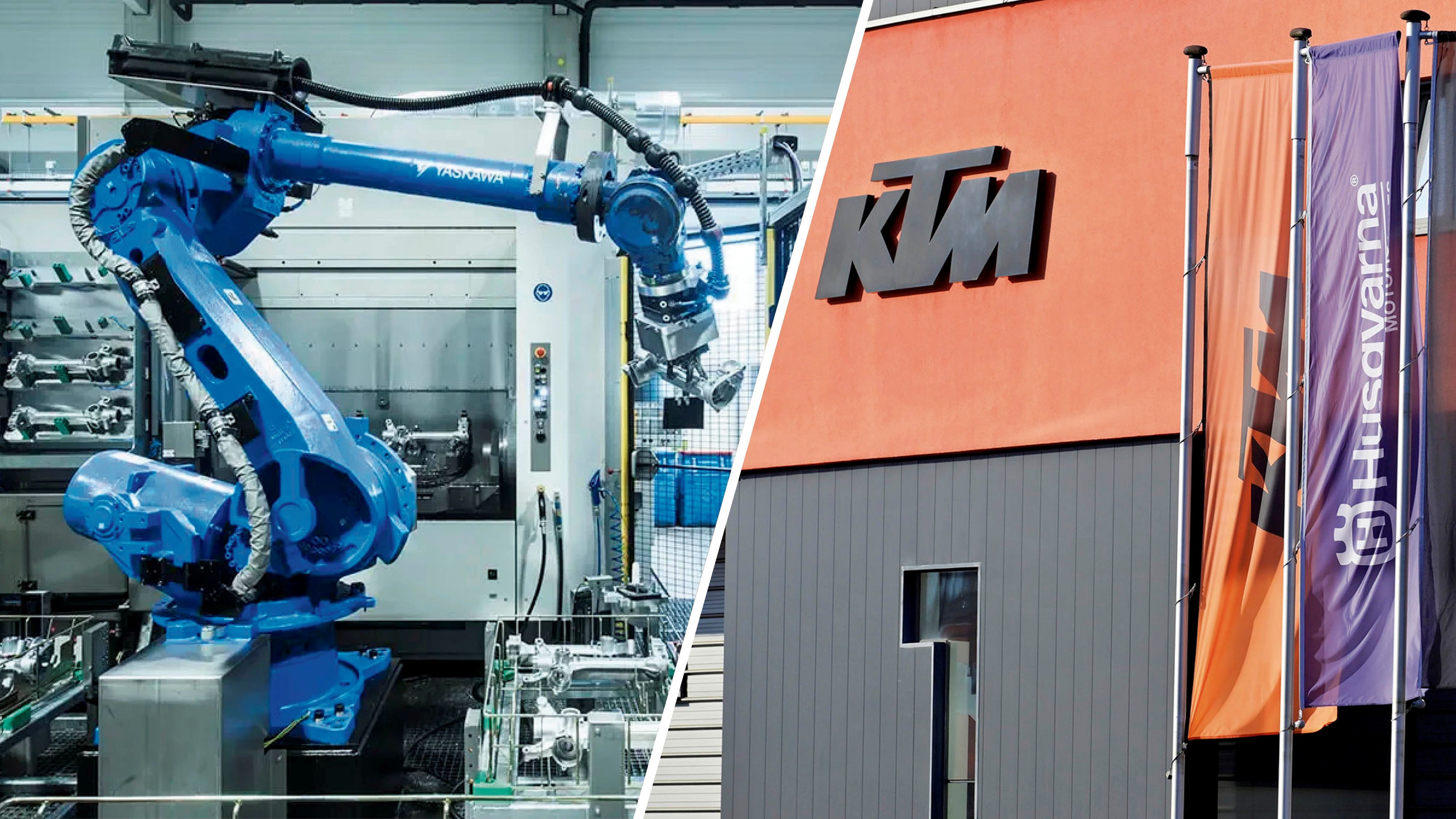 Zwei große Unternehmen in Turbulenzen: TCG Unitech in Kirchdorf an der Krems (l.) und KTM in Mattighofen (Bez. Branau)