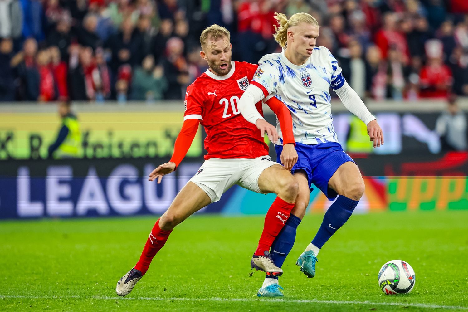 Konrad Laimer gegen Erling Haaland