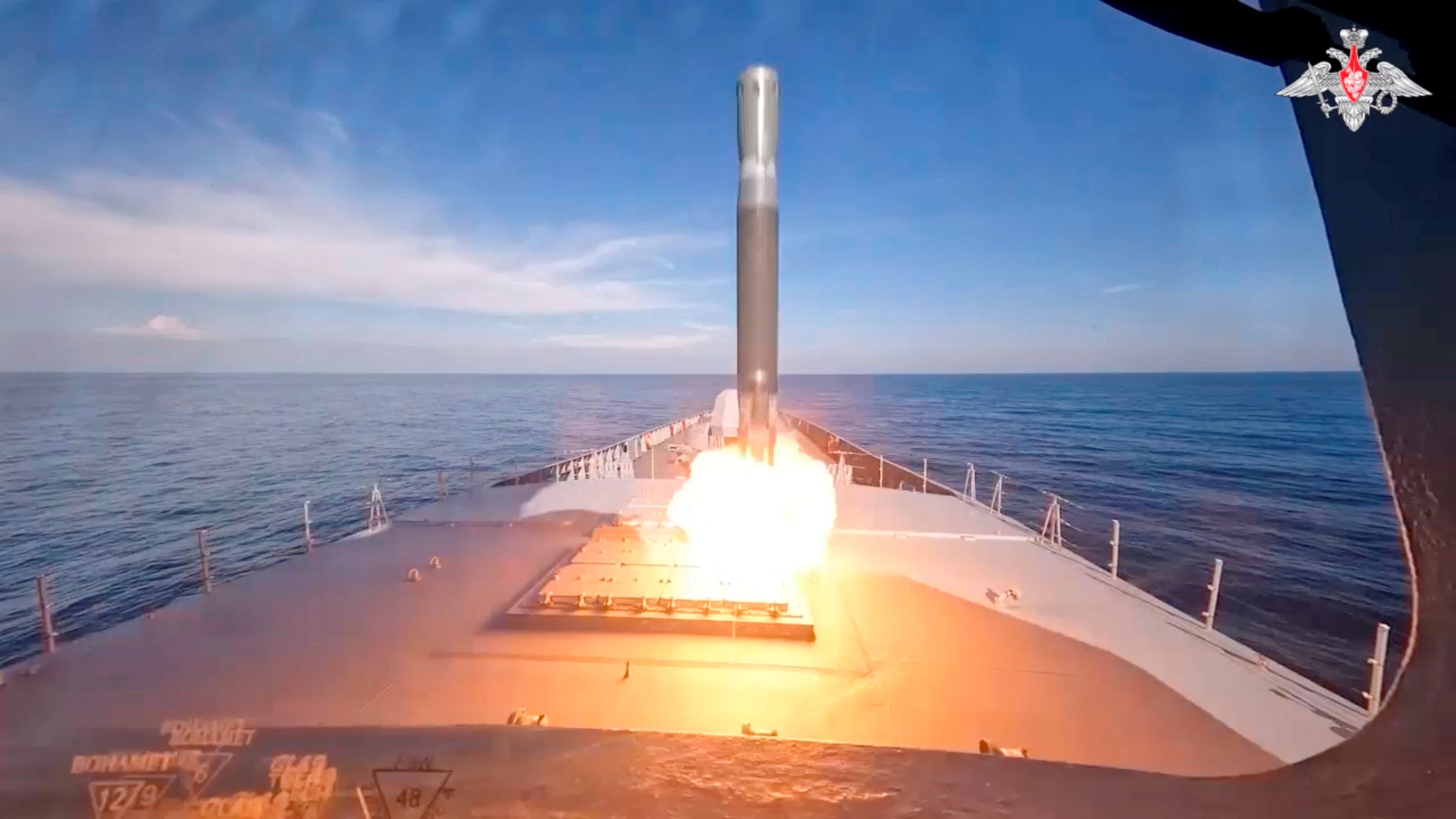 Russland feuerte Hyperschallraketen im Mittelmeer ab.