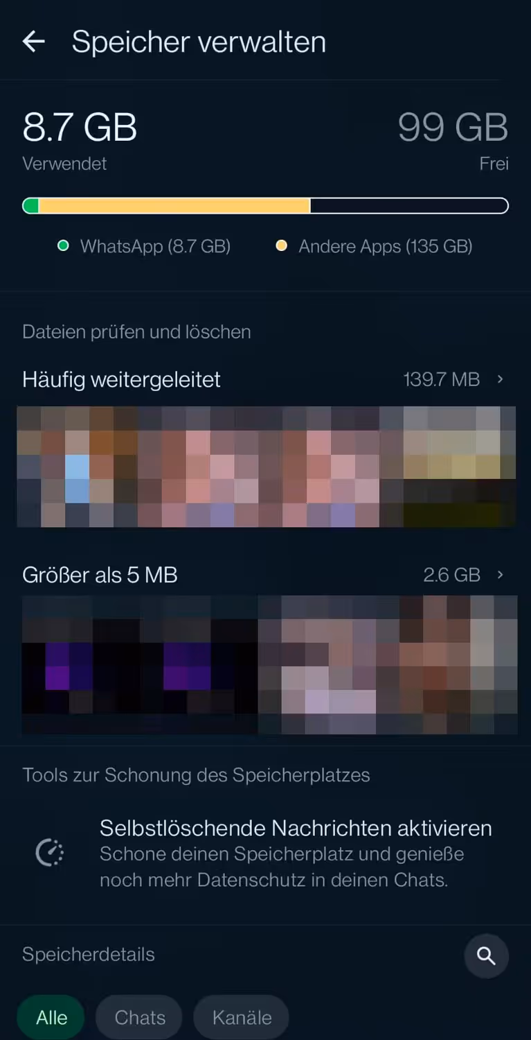 Über die App-Einstellungen öffnest du den Punkt 