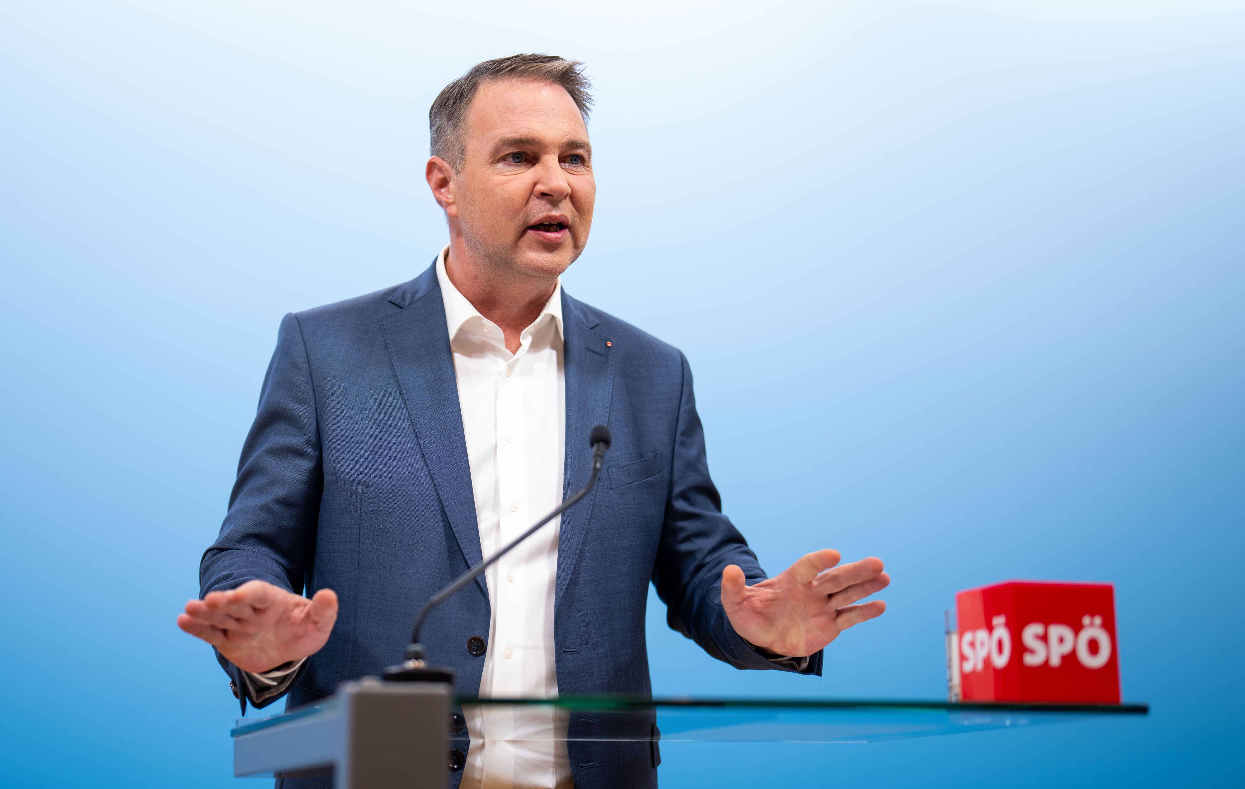 SPÖ-Chef Andreas Babler - jetzt äußerte er sich erstmals zur KTM-Pleite