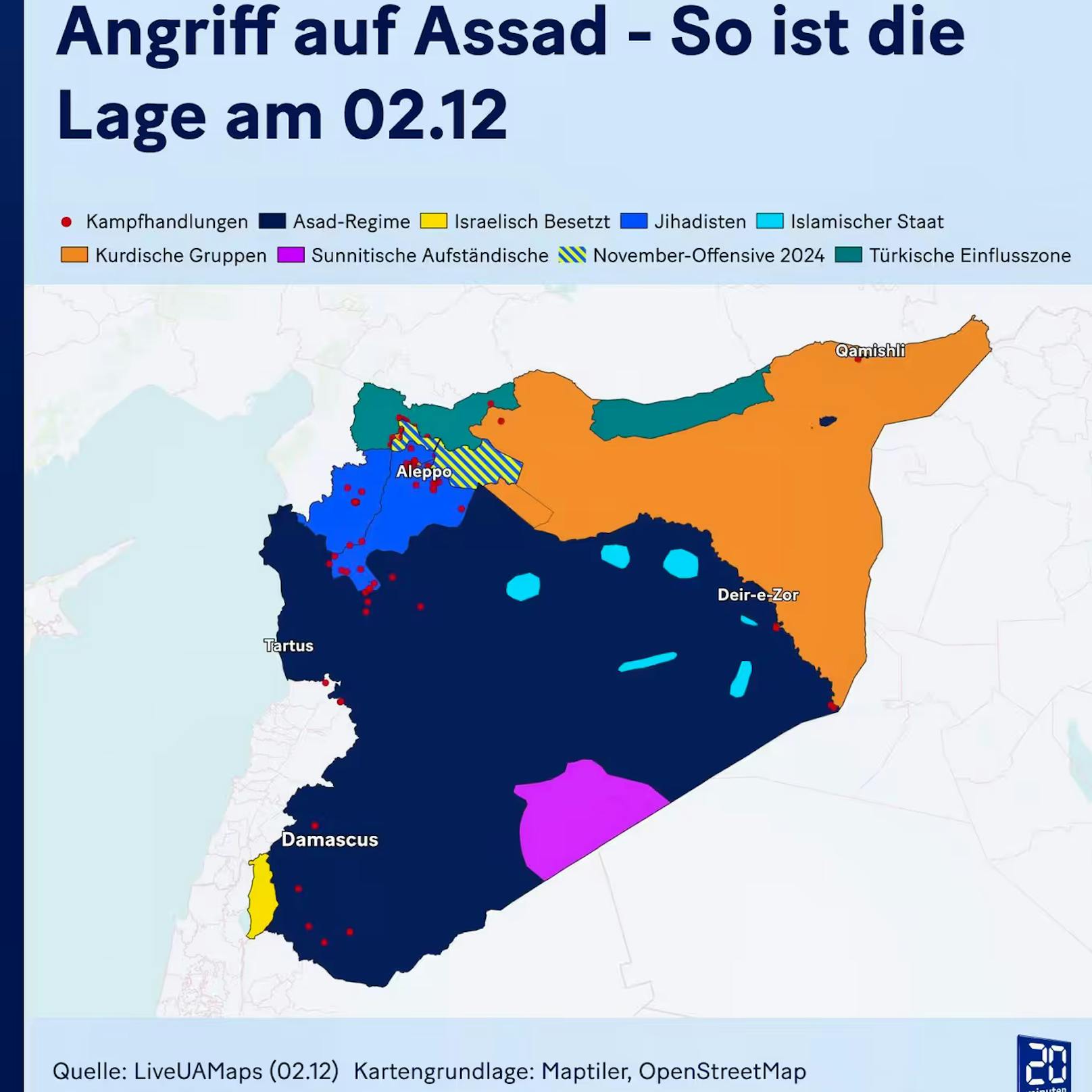 Angriff auf Assad – die Lage am 2. Dezember 2024