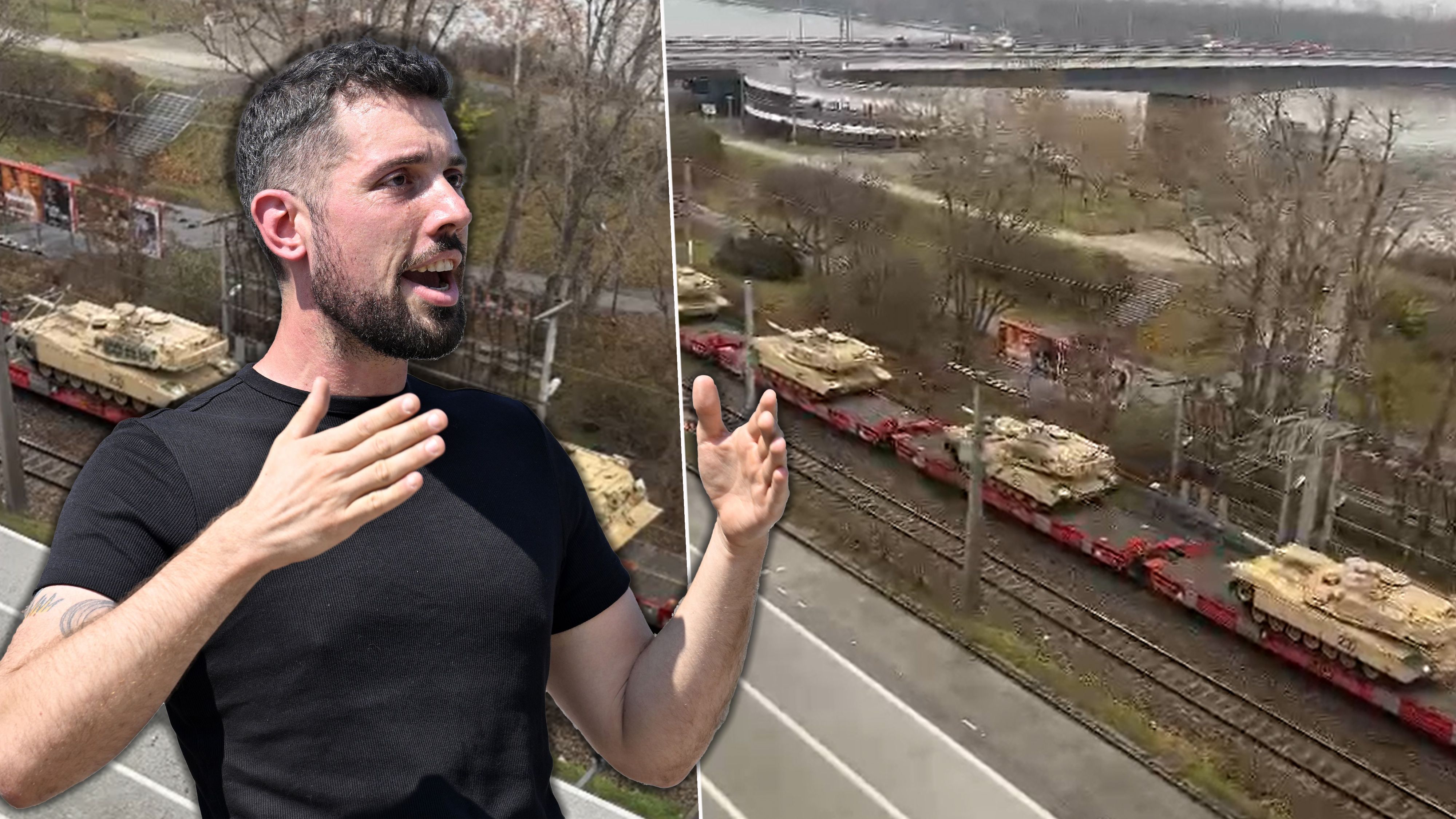 US-Panzer in Wien! Tobias Schweiger (KPÖ) sieht nun die Neutralität in Gefahr.