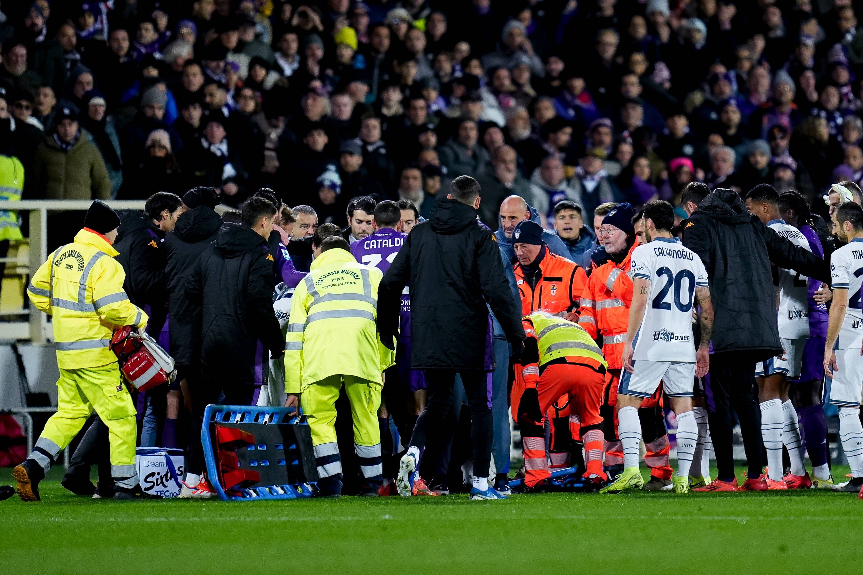 Bove brach im Spiel gegen Inter zusammen