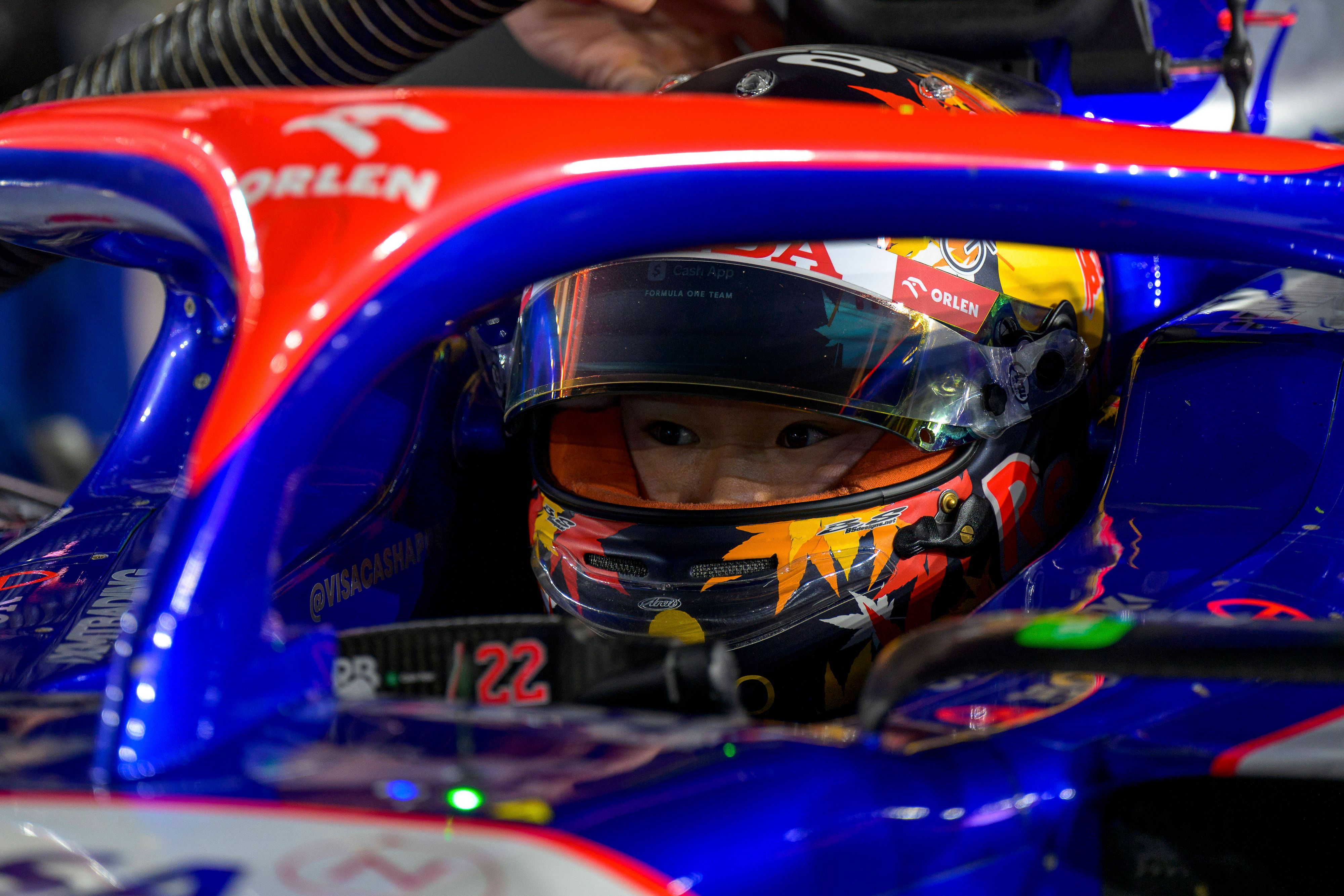 Racing-Bulls-Pilot Yuki Tsunoda. 