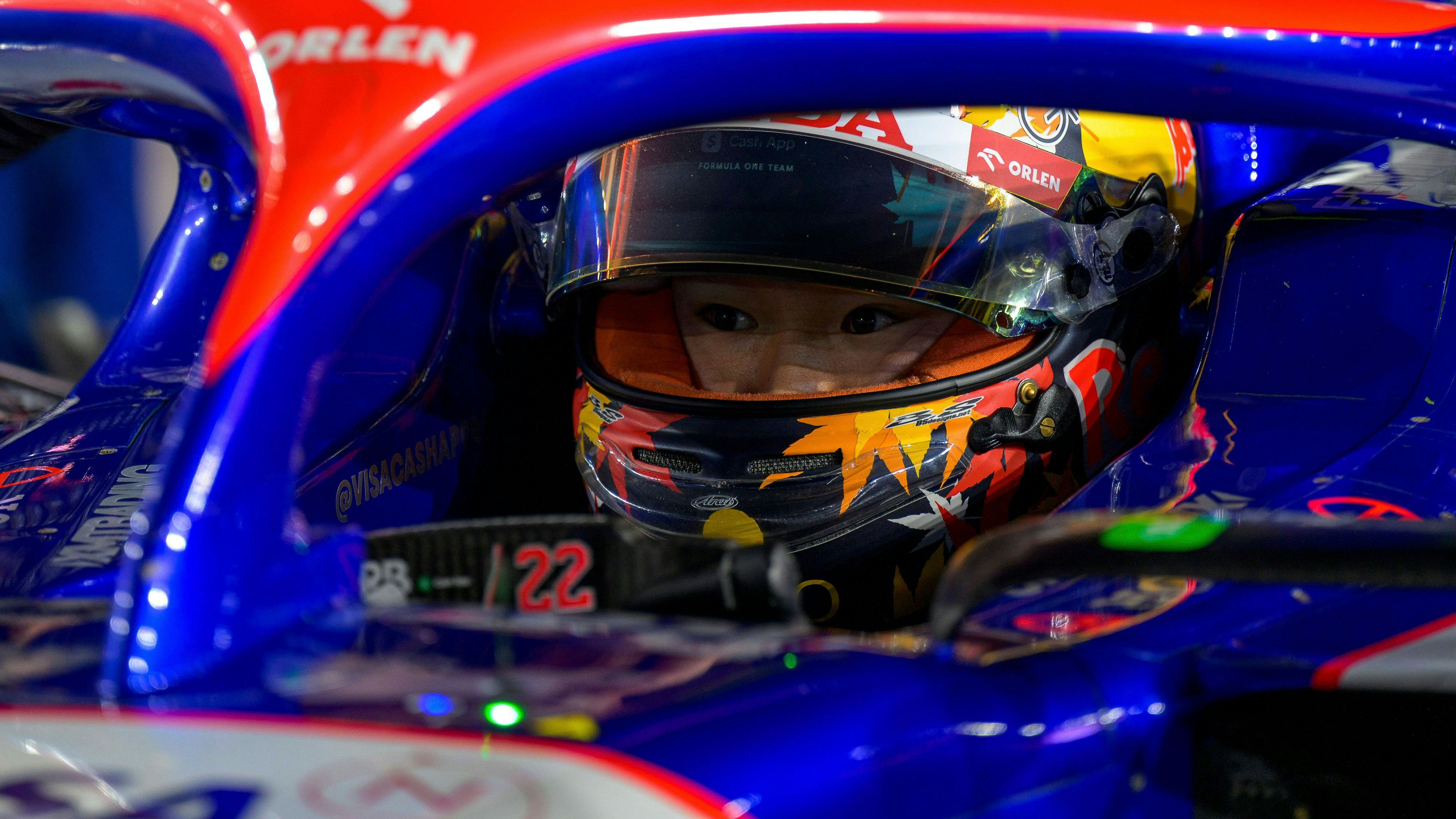 Racing-Bulls-Pilot Yuki Tsunoda. 