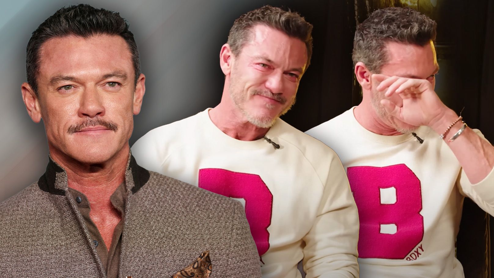 Luke Evans wurde von seinen Emotionen bei einem Interview übermannt.