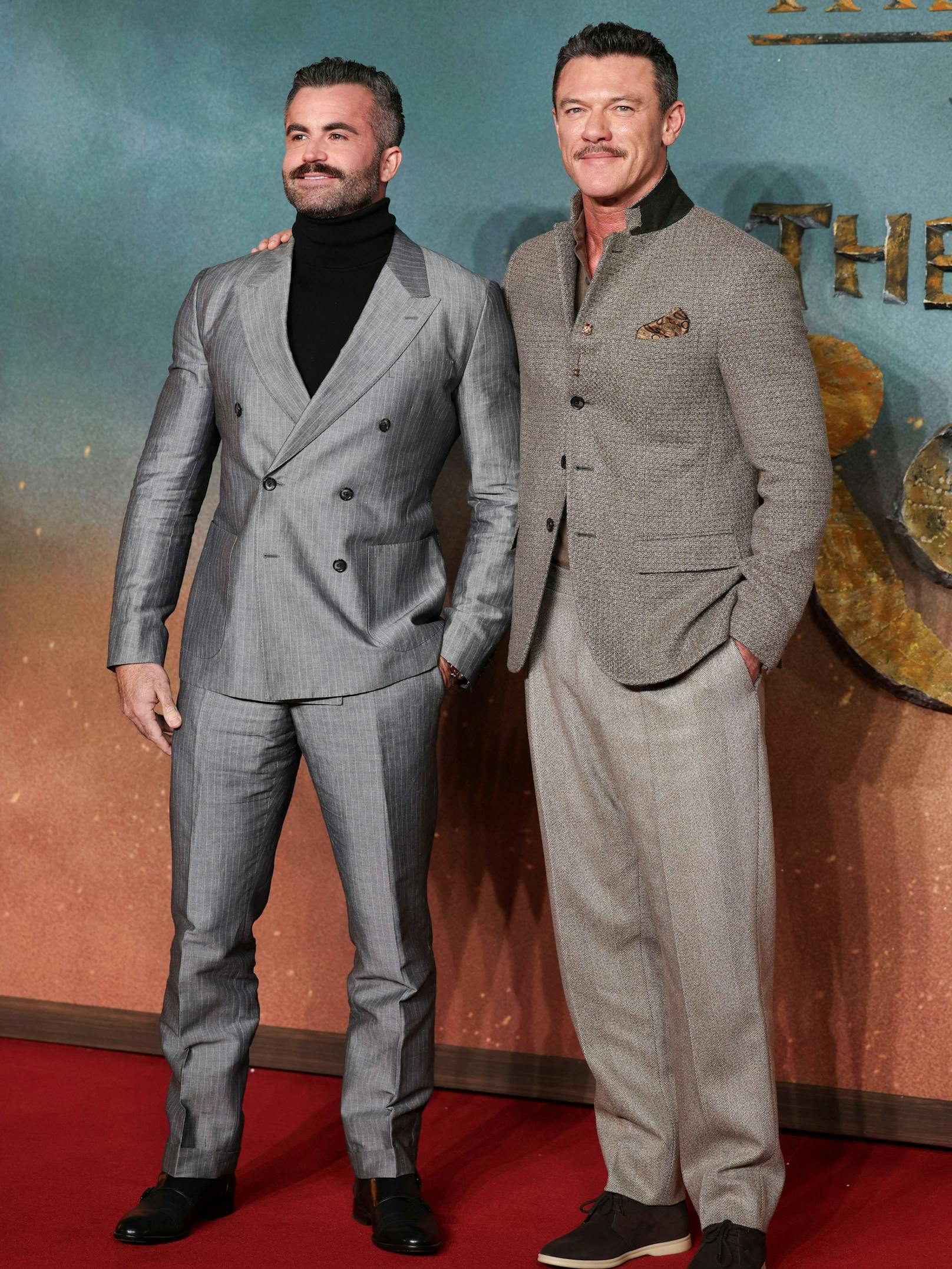 Luke Evans und sein Partner Fran Tomas im Dezember 2024.