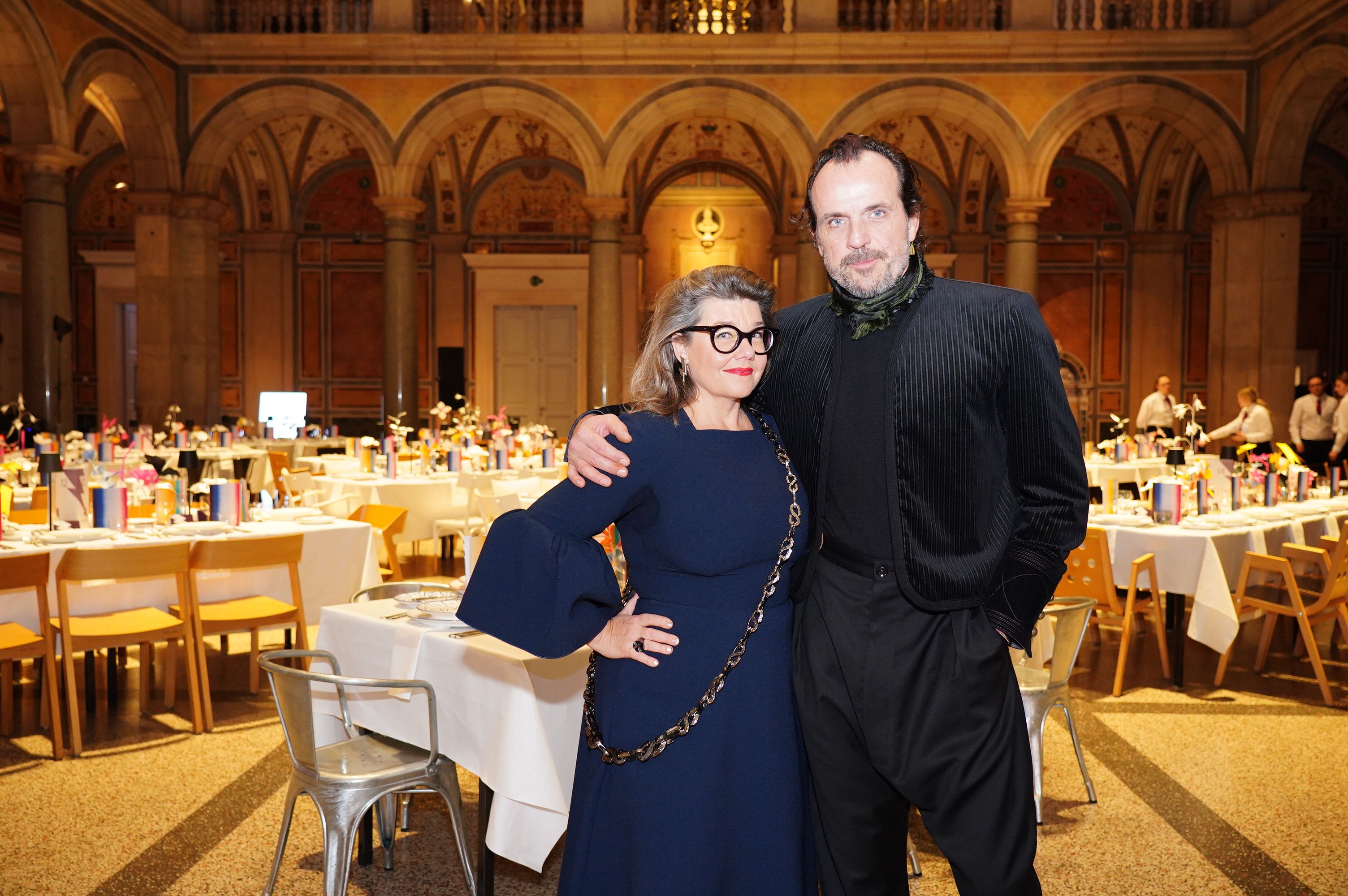 Lilli Hollein mit dem Stargast des Abends: Andreas Kronthaler