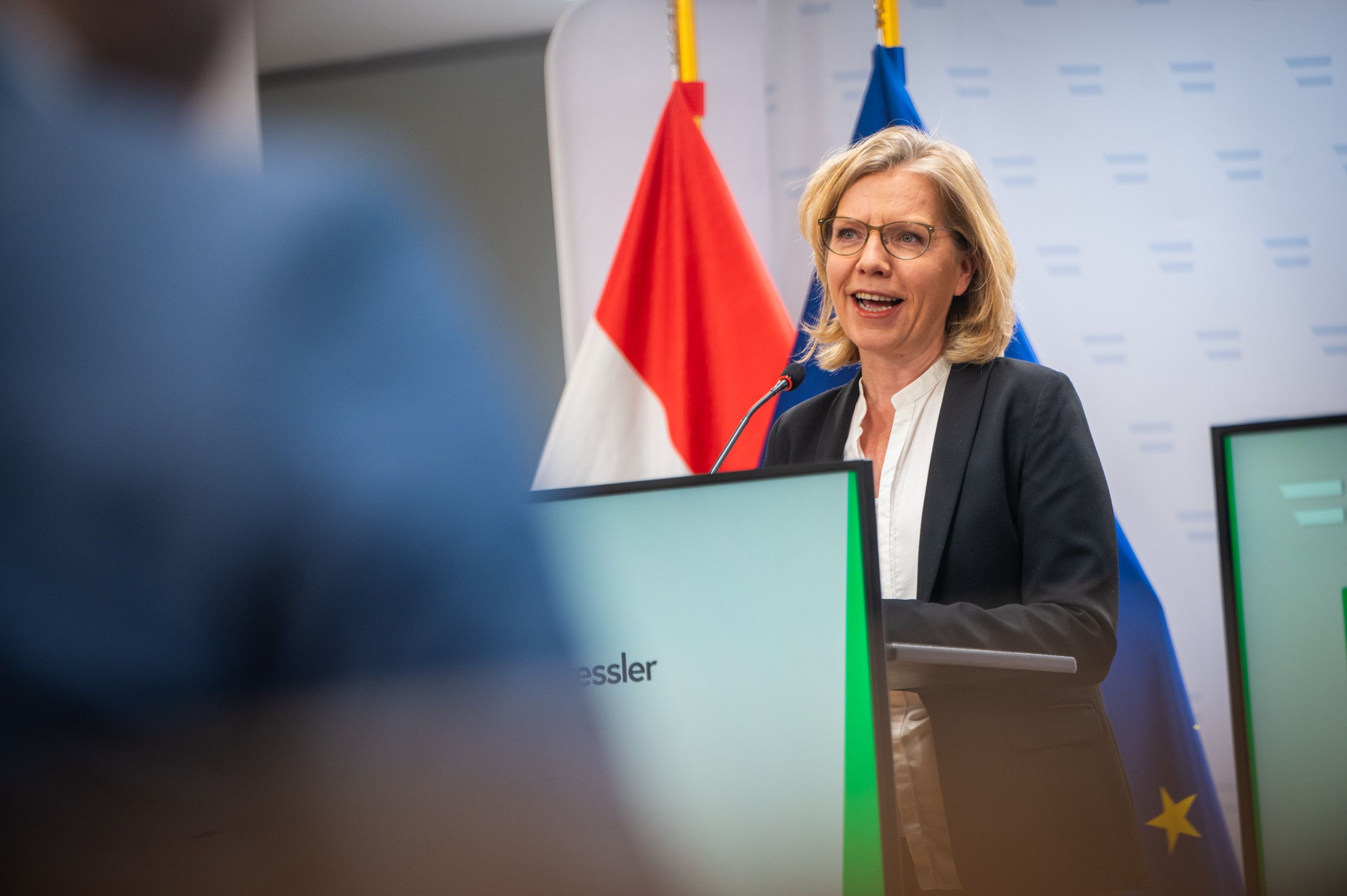 Klimaministerin Leonore Gewessler präsentierte die neuen Zahlen.