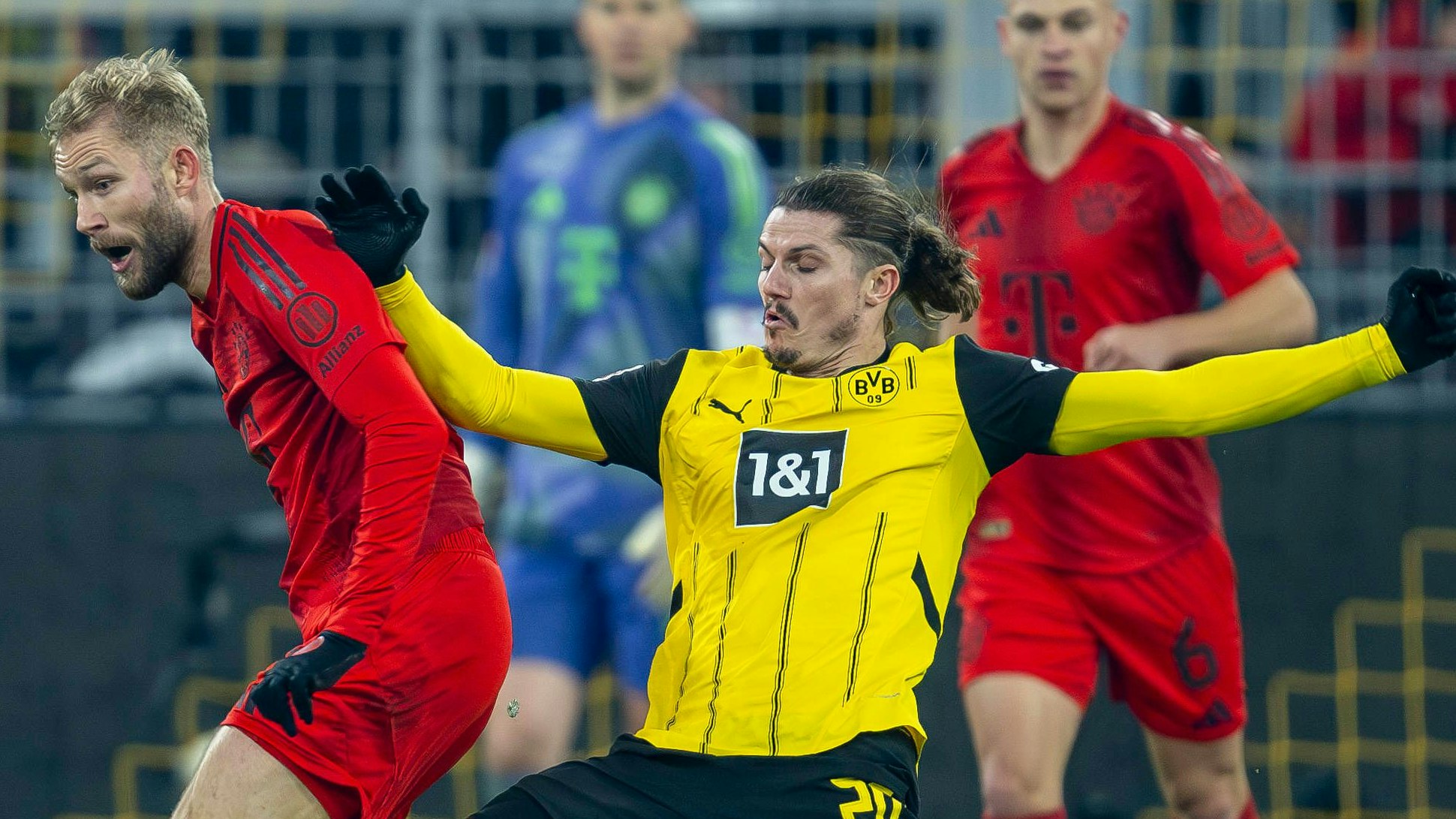 Bayern-Star Konrad Laimer und Dortmund-Spielmacher Marcel Sabitzer.