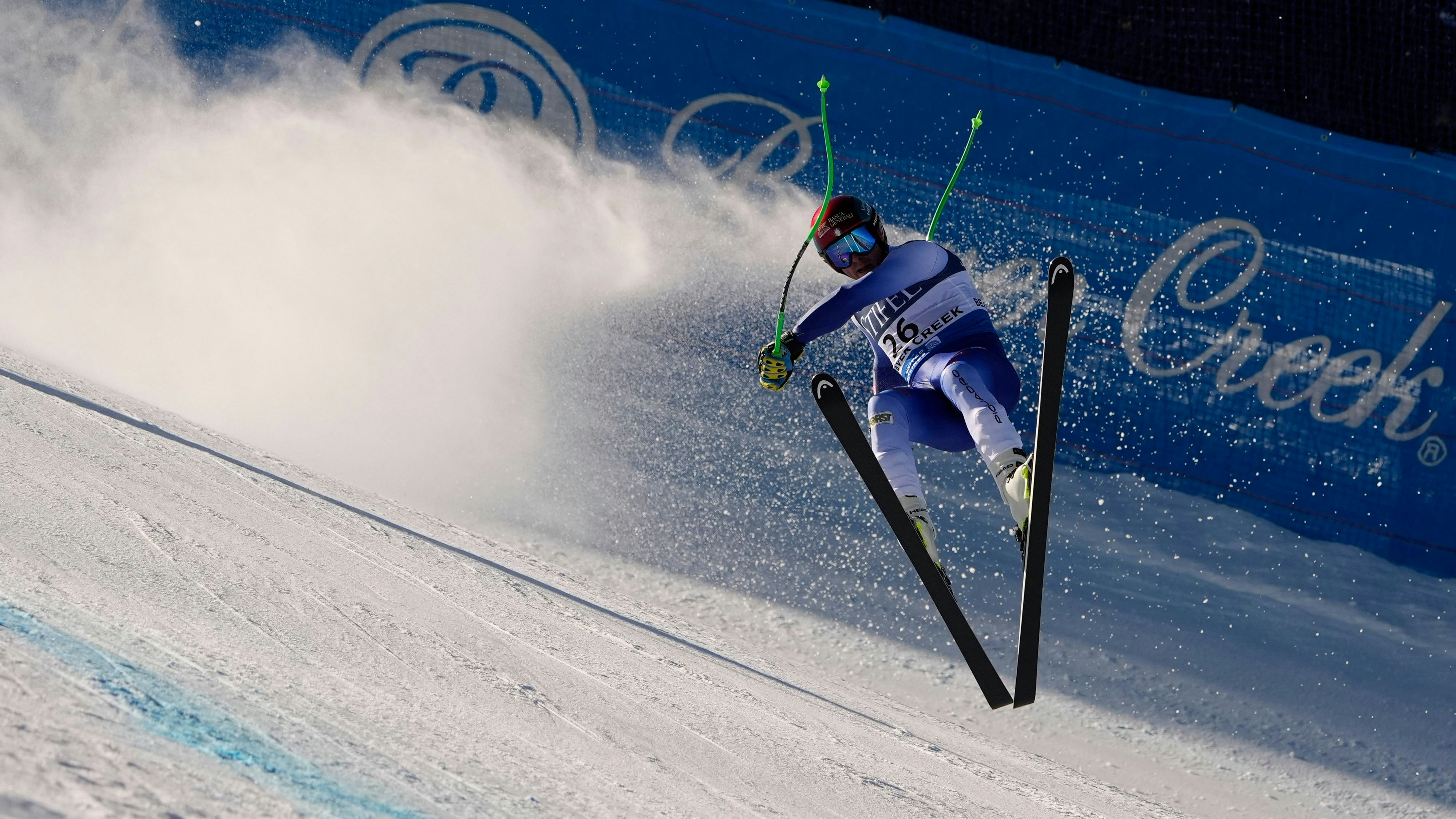 Der italienische Speed-Fahrer Guglielmo Bosca ist auf der "Birds of Prey" in Beaver Creek schwer gestürzt. 