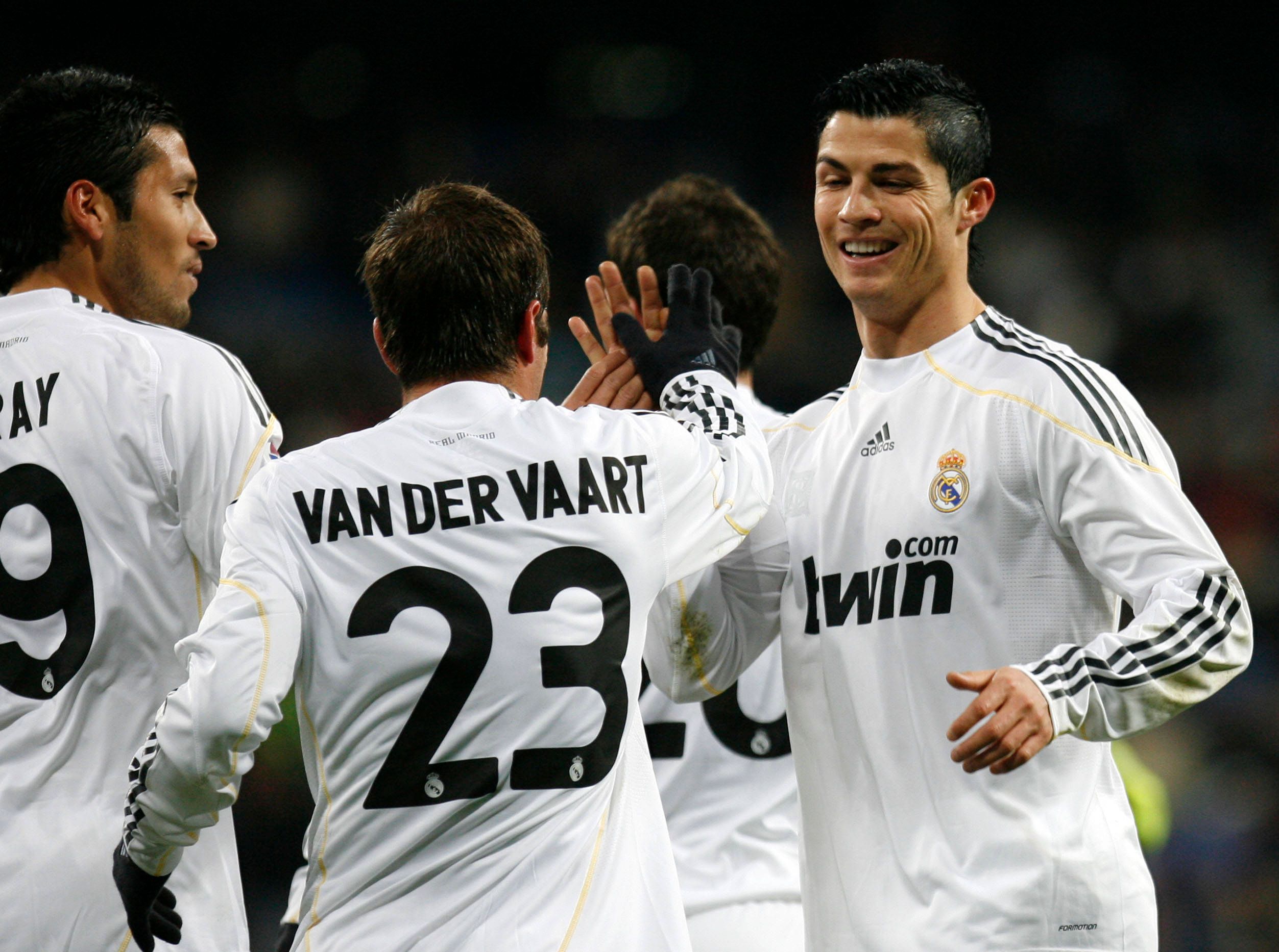 Cristiano Ronaldo und Rafael van der Vaart spielten einst gemeinsam bei Real Madrid. 