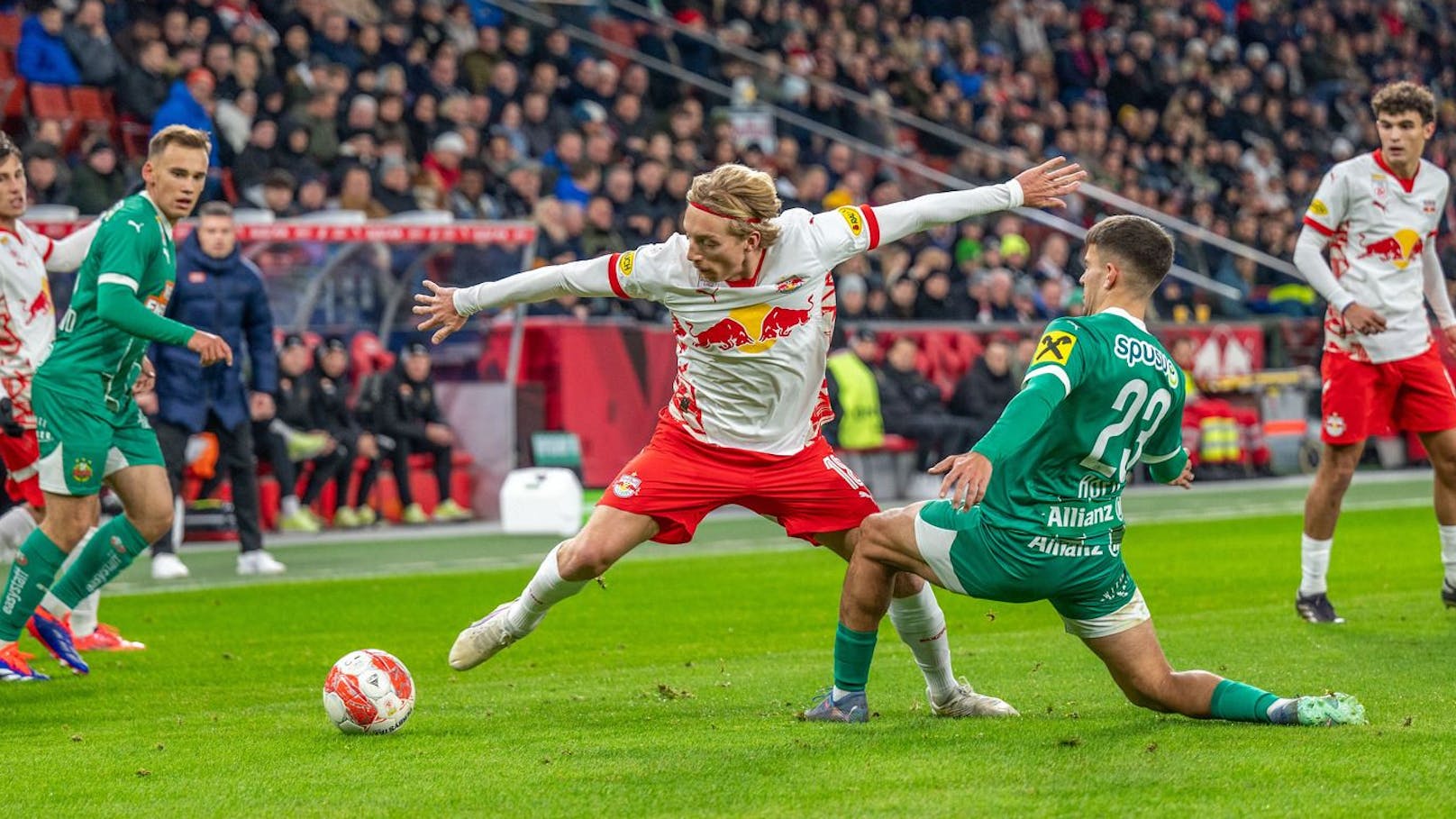 Heißes Topspiel! Rapid erkämpft wildes 2:2 in Salzburg