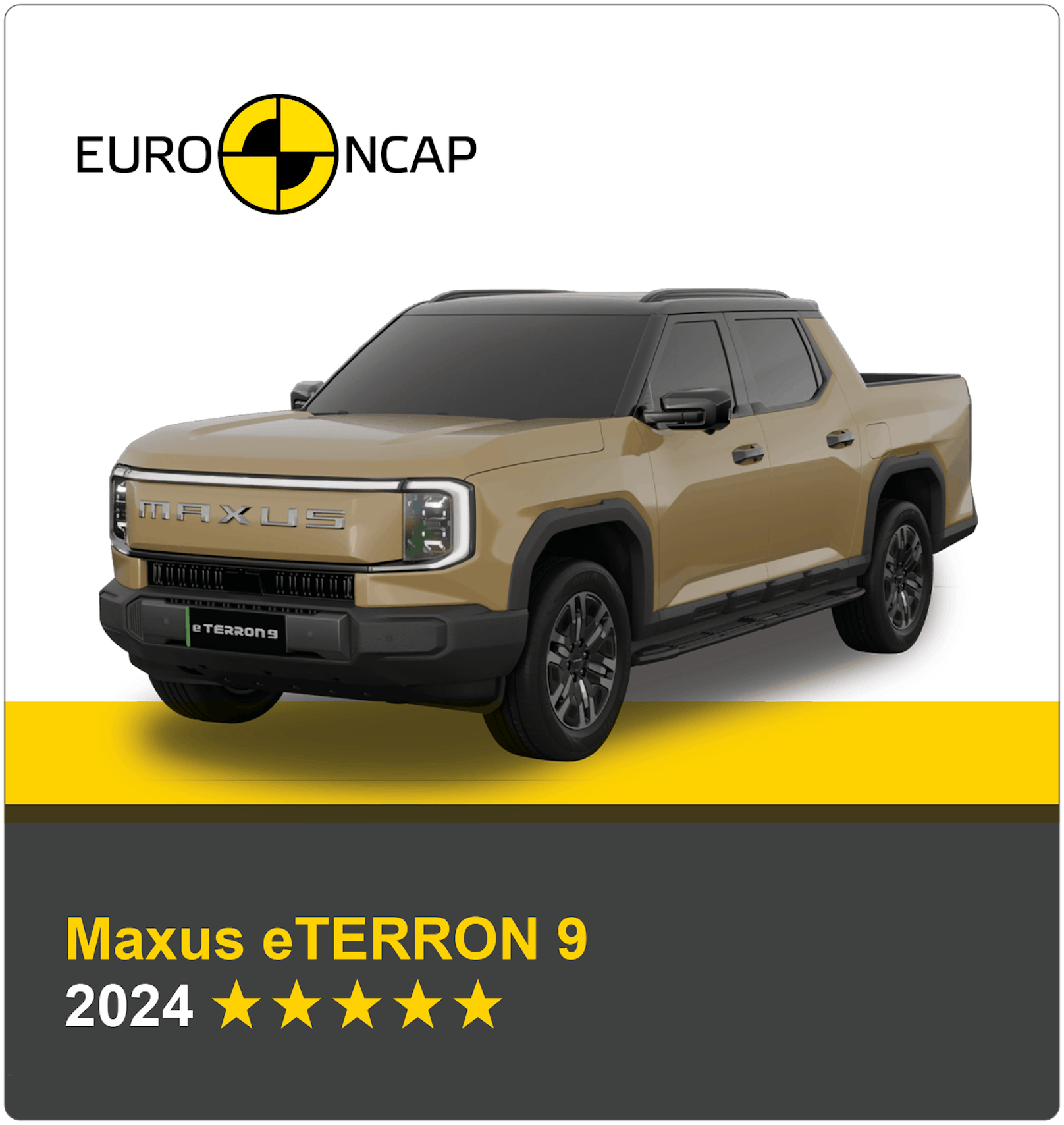 Maxus eTERRON 9 aus China mit 5fünf Sternen.