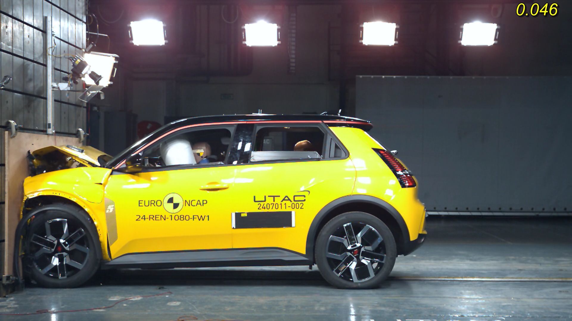 Der Renault 5 bekam vier Sterne beim Crashtest.