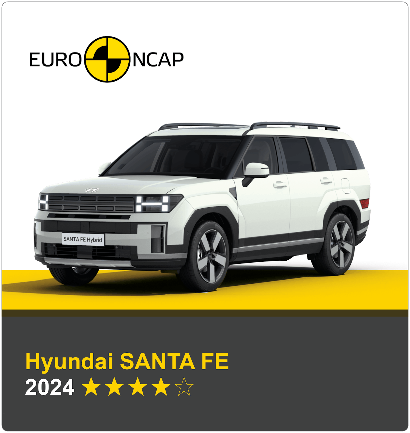 Nur gegen Aufpreis mit fünf Sternen: Hyundai Santa Fe.