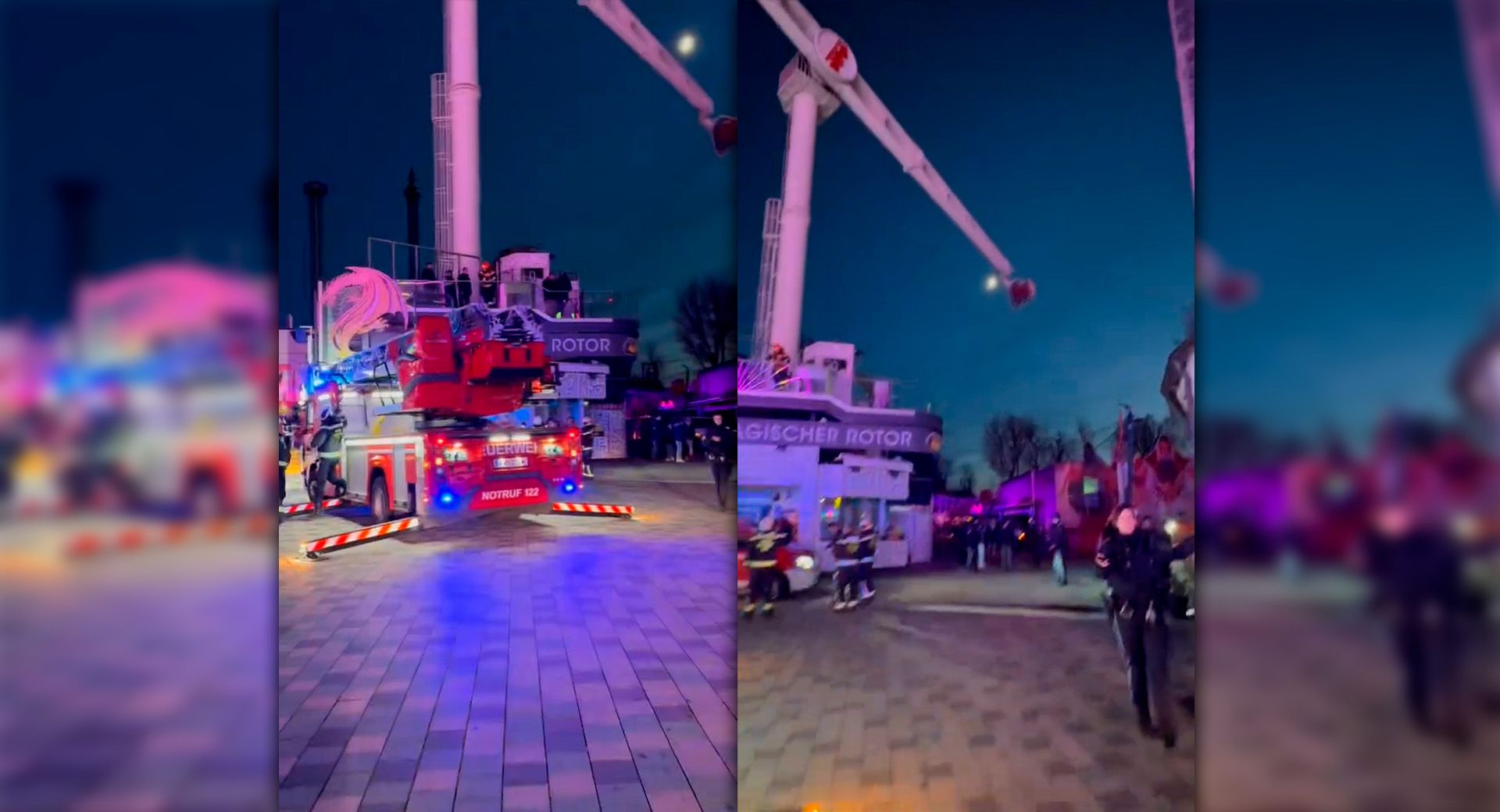 Die Feuerwehr rückte zum Einsatz im Wiener Prater aus. 